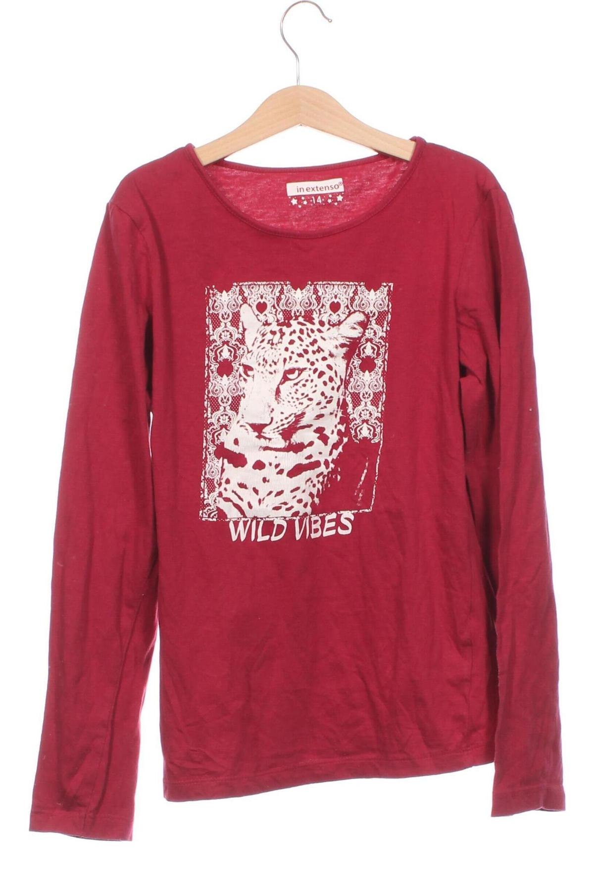 Kinder Shirt In Extenso, Größe 13-14y/ 164-168 cm, Farbe Rot, Preis € 3,99