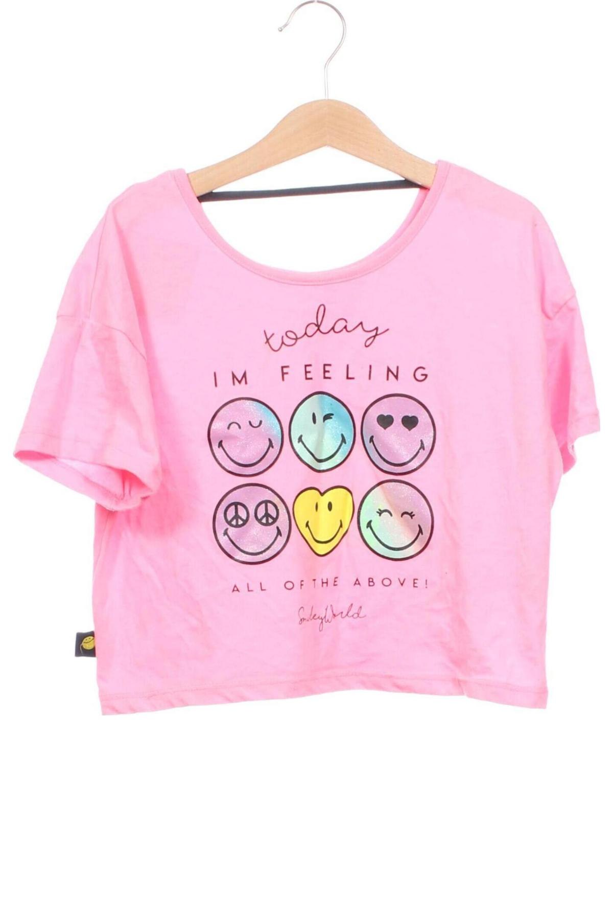 Kinder Shirt Smiley World, Größe 8-9y/ 134-140 cm, Farbe Rosa, Preis € 6,02