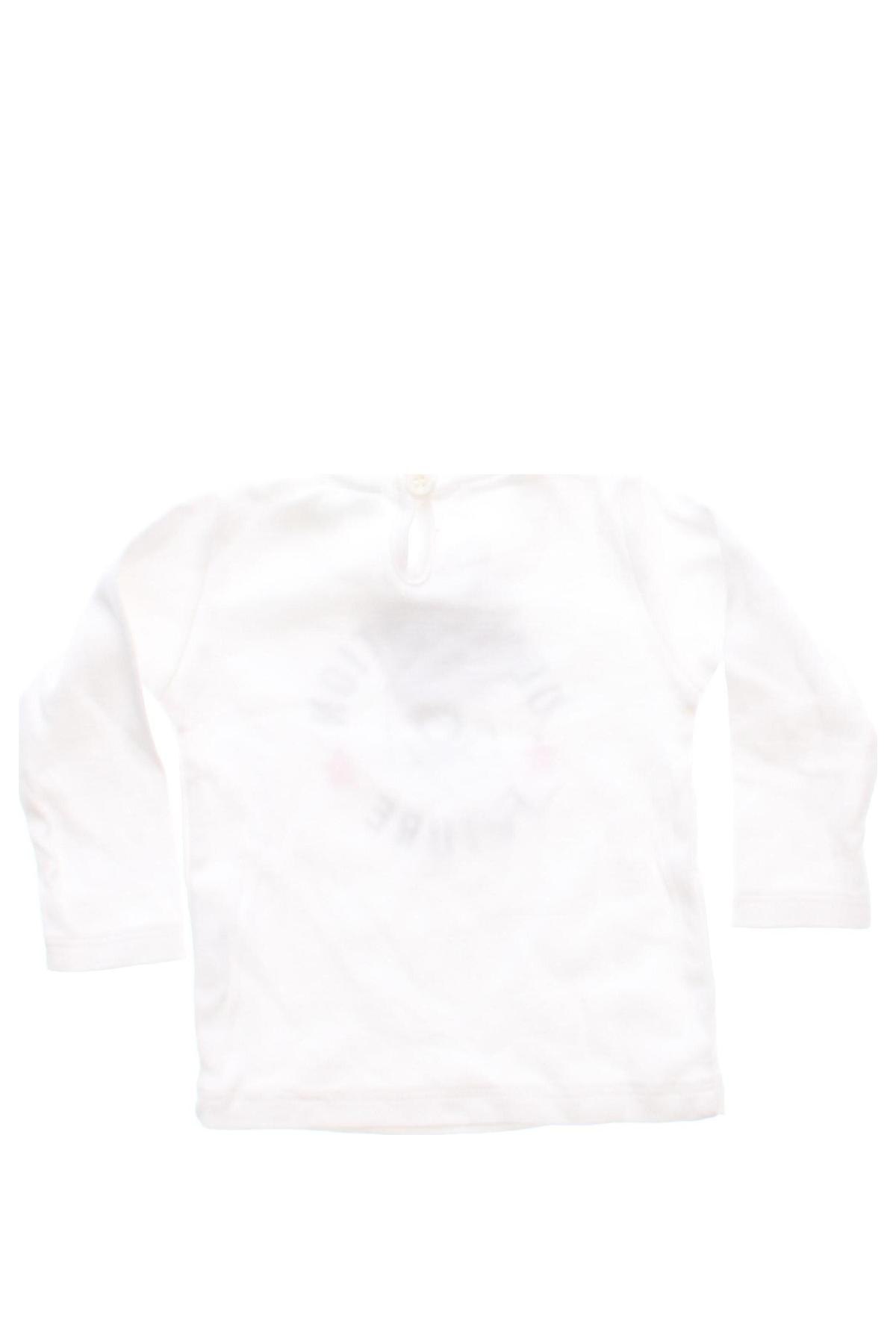 Kinder Shirt United Colors Of Benetton, Größe 2-3m/ 56-62 cm, Farbe Weiß, Preis 7,99 €