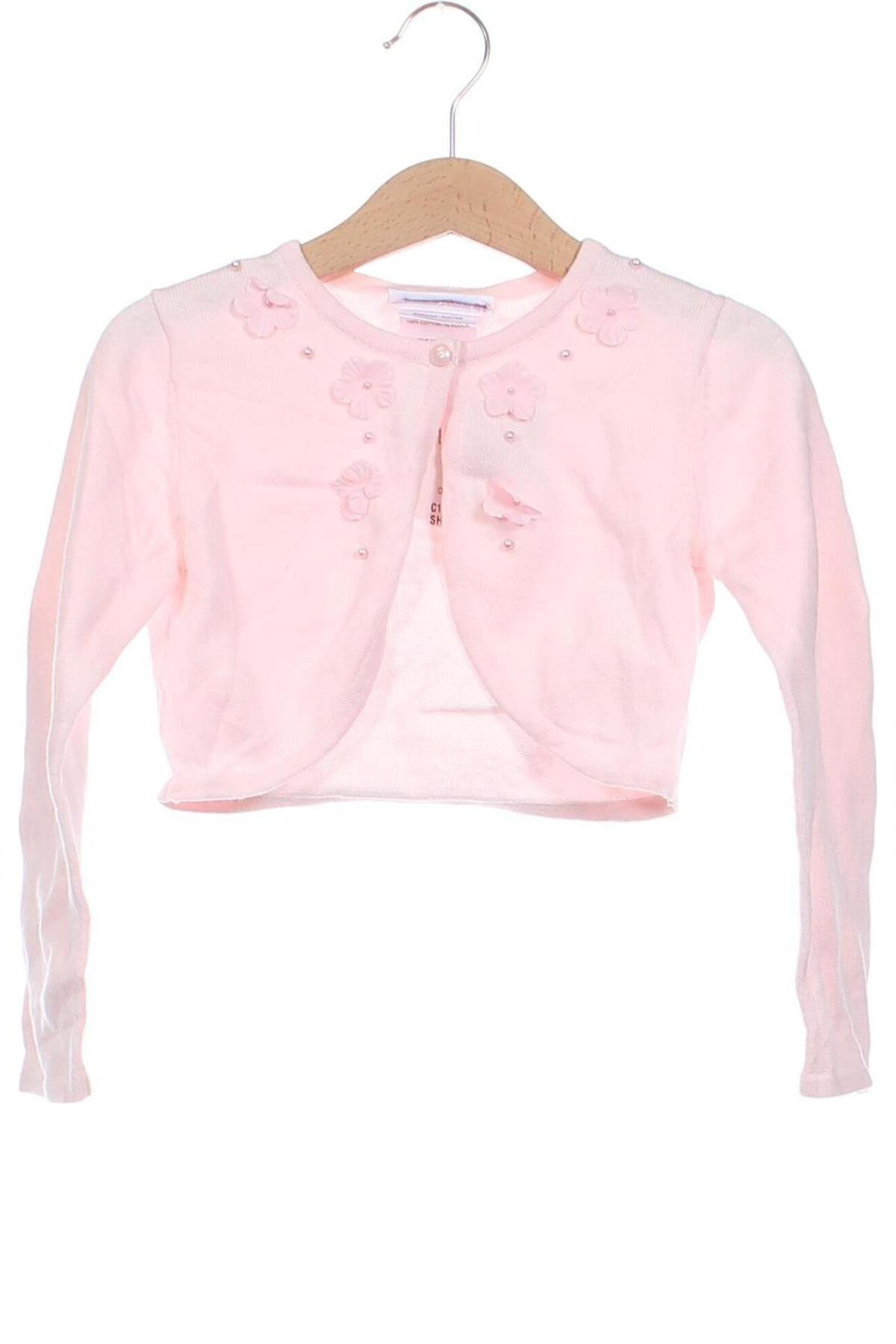 Kinder Strickjacke Bonnie Jean, Größe 4-5y/ 110-116 cm, Farbe Rosa, Preis 11,99 €