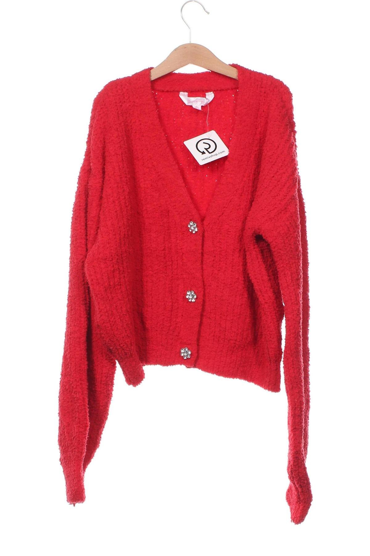 Kinder Strickjacke No Boundaries, Größe 6-7y/ 122-128 cm, Farbe Rot, Preis 11,99 €