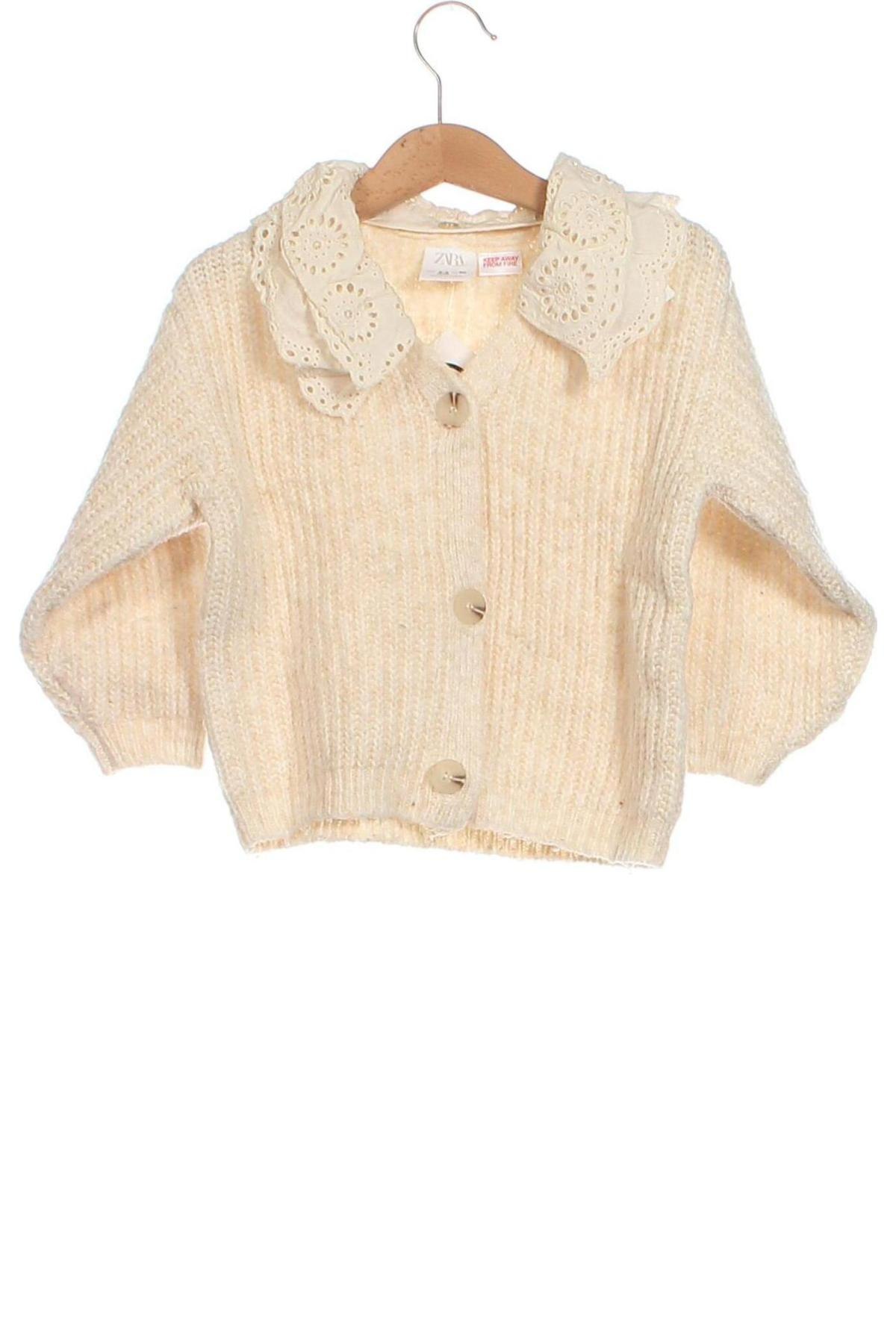 Kinder Strickjacke Zara, Größe 18-24m/ 86-98 cm, Farbe Ecru, Preis € 6,99