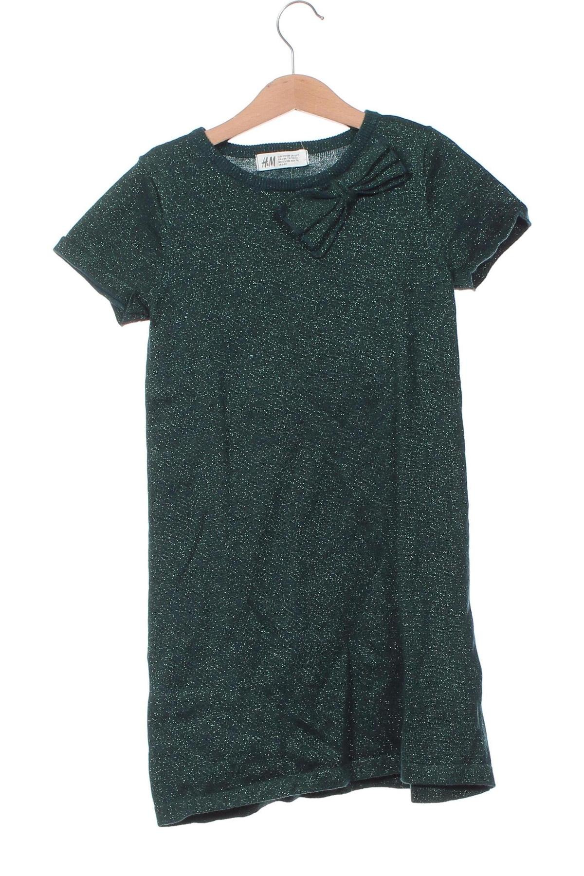 Detské šaty  H&M, Veľkosť 6-7y/ 122-128 cm, Farba Zelená, Cena  8,95 €