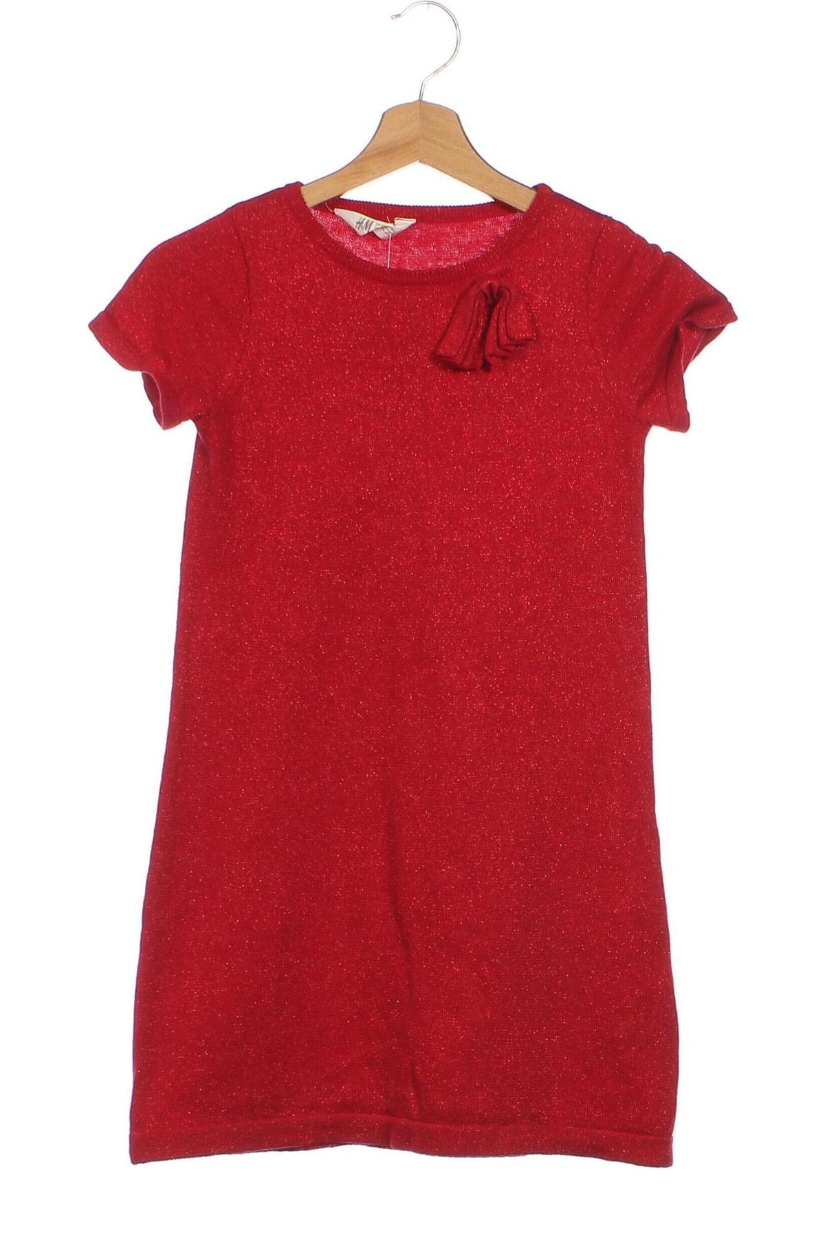 Kinderkleid H&M, Größe 6-7y/ 122-128 cm, Farbe Rot, Preis 12,95 €