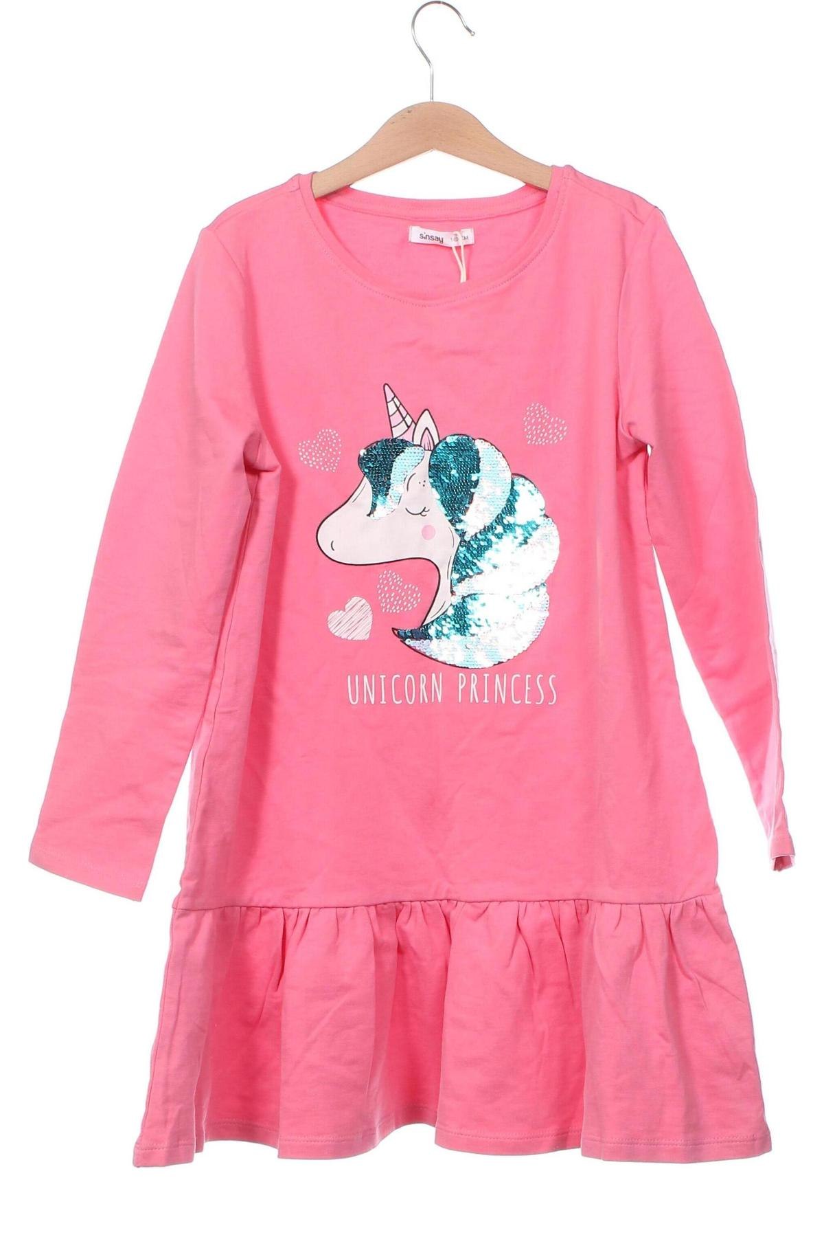 Kinderkleid Sinsay, Größe 9-10y/ 140-146 cm, Farbe Rosa, Preis € 7,99