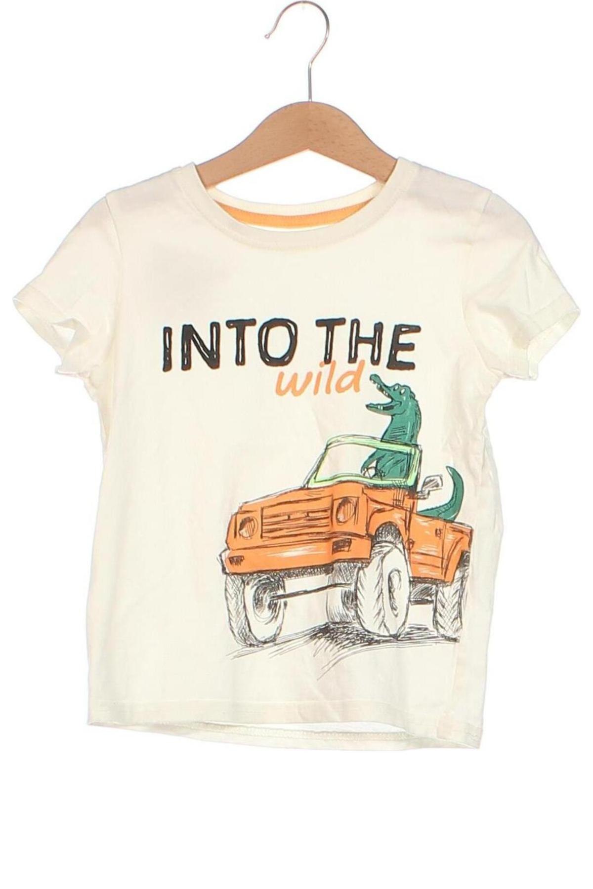 Dziecięcy T-shirt, Rozmiar 2-3y/ 98-104 cm, Kolor ecru, Cena 17,99 zł