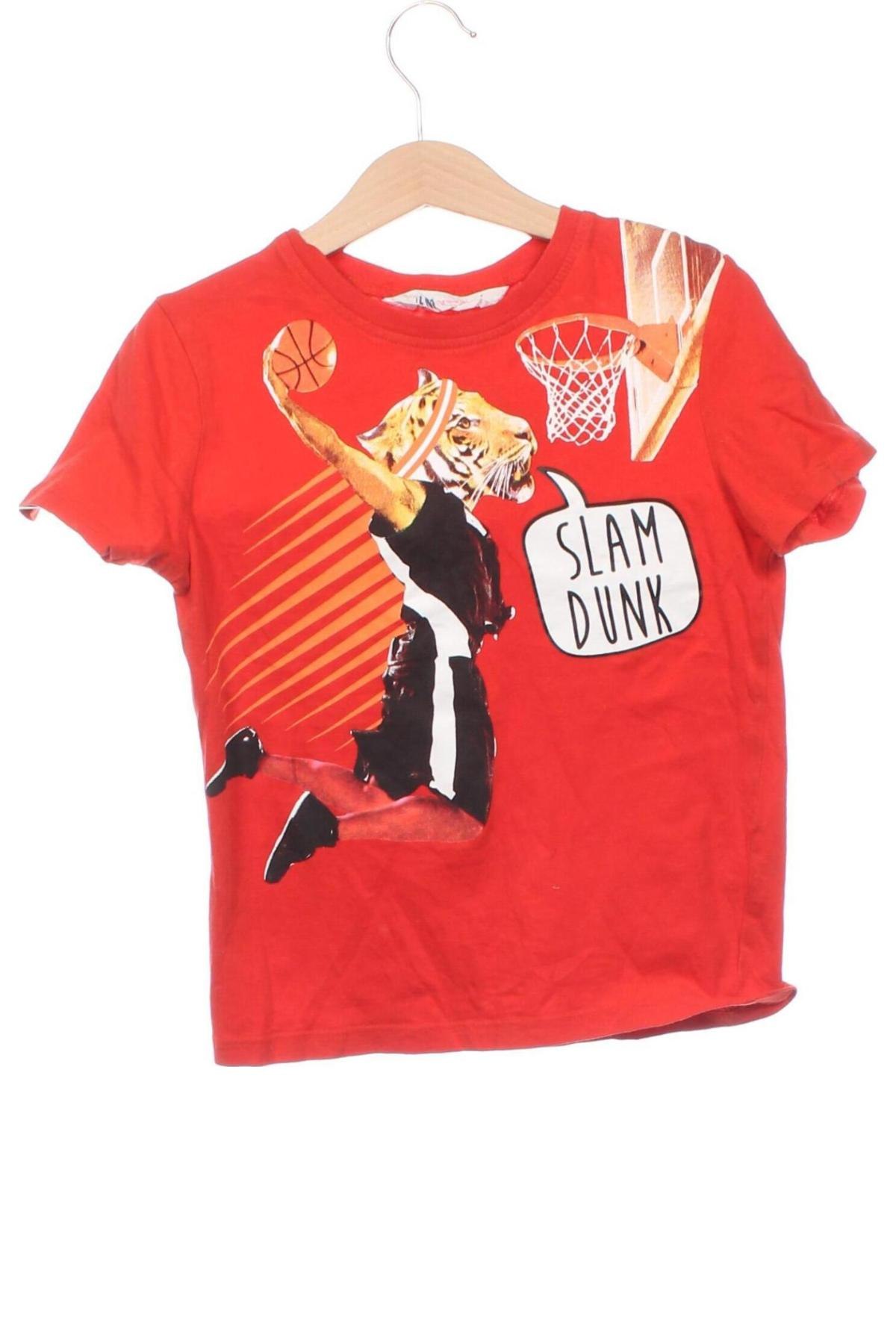 Dziecięcy T-shirt H&M, Rozmiar 4-5y/ 110-116 cm, Kolor Pomarańczowy, Cena 35,95 zł