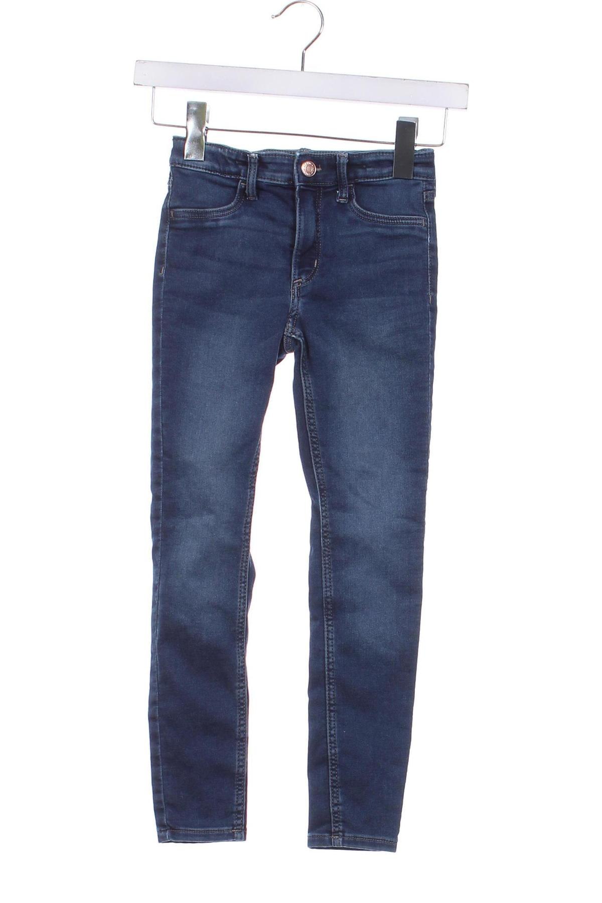 Dziecięce jeansy H&M, Rozmiar 7-8y/ 128-134 cm, Kolor Niebieski, Cena 68,67 zł