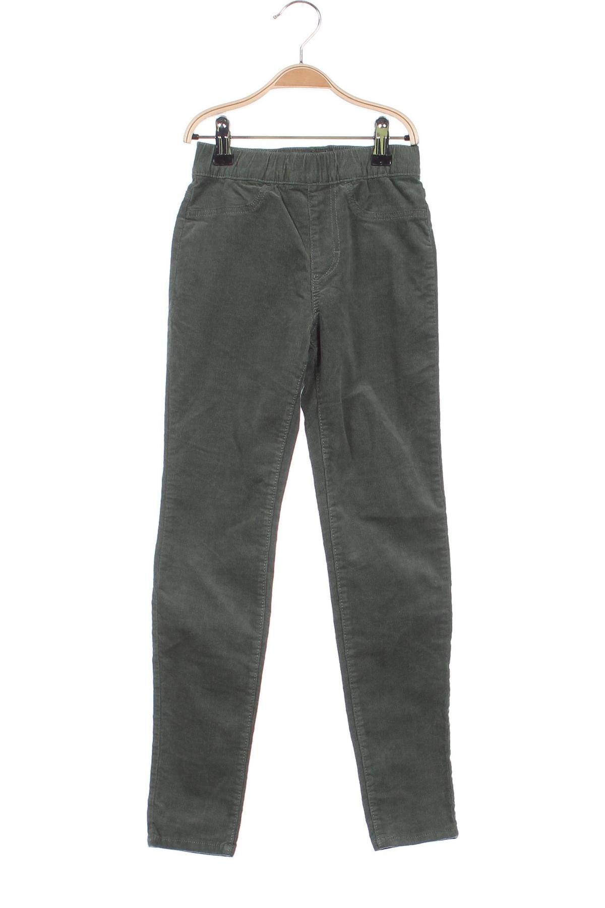 Pantaloni de catifea reiată, pentru copii H&M, Mărime 8-9y/ 134-140 cm, Culoare Verde, Preț 34,99 Lei