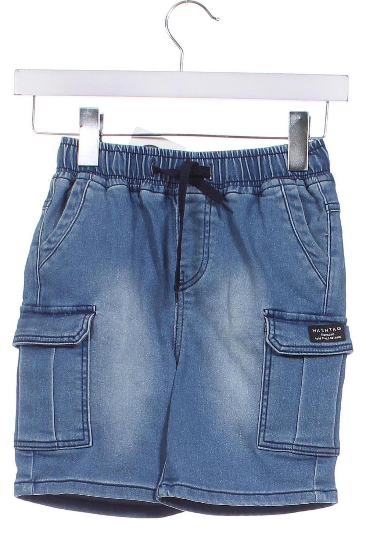 Kinder Shorts, Größe 7-8y/ 128-134 cm, Farbe Blau, Preis 5,49 €