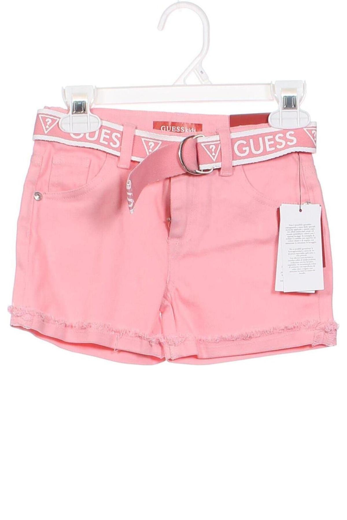 Παιδικό κοντό παντελόνι Guess, Μέγεθος 4-5y/ 110-116 εκ., Χρώμα Ρόζ , Τιμή 26,49 €