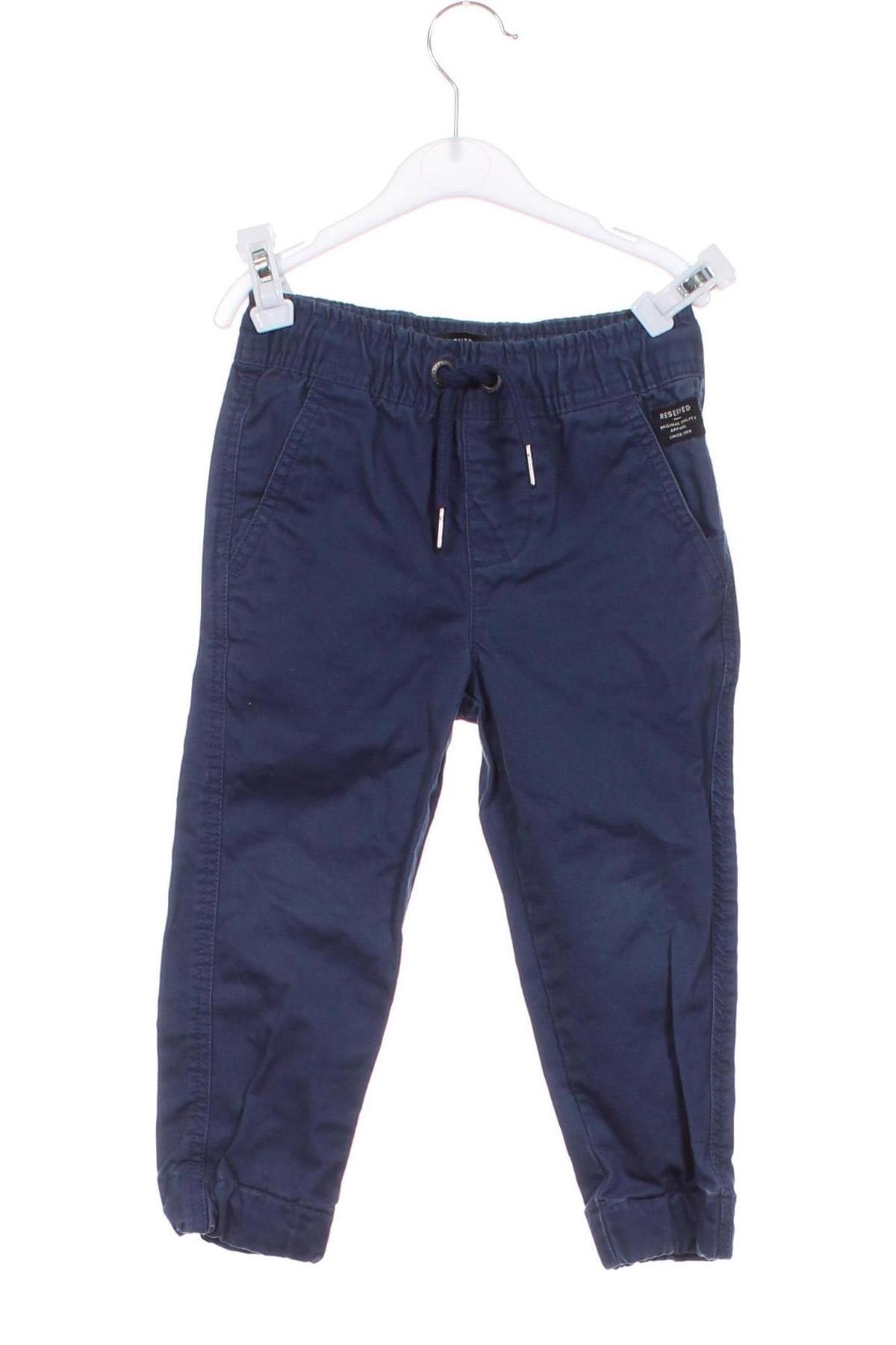 Pantaloni pentru copii Reserved, Mărime 18-24m/ 86-98 cm, Culoare Albastru, Preț 23,30 Lei