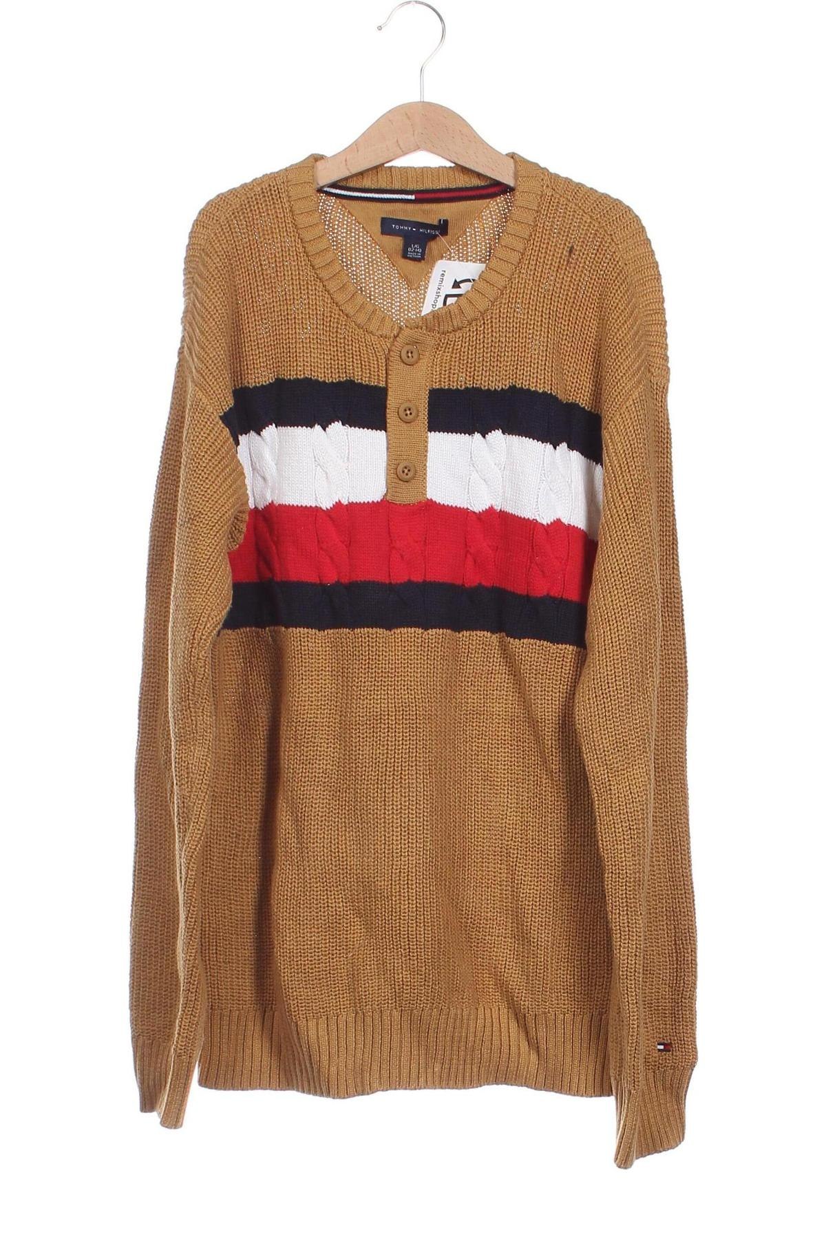 Pulover pentru copii Tommy Hilfiger, Mărime 12-13y/ 158-164 cm, Culoare Bej, Preț 120,99 Lei