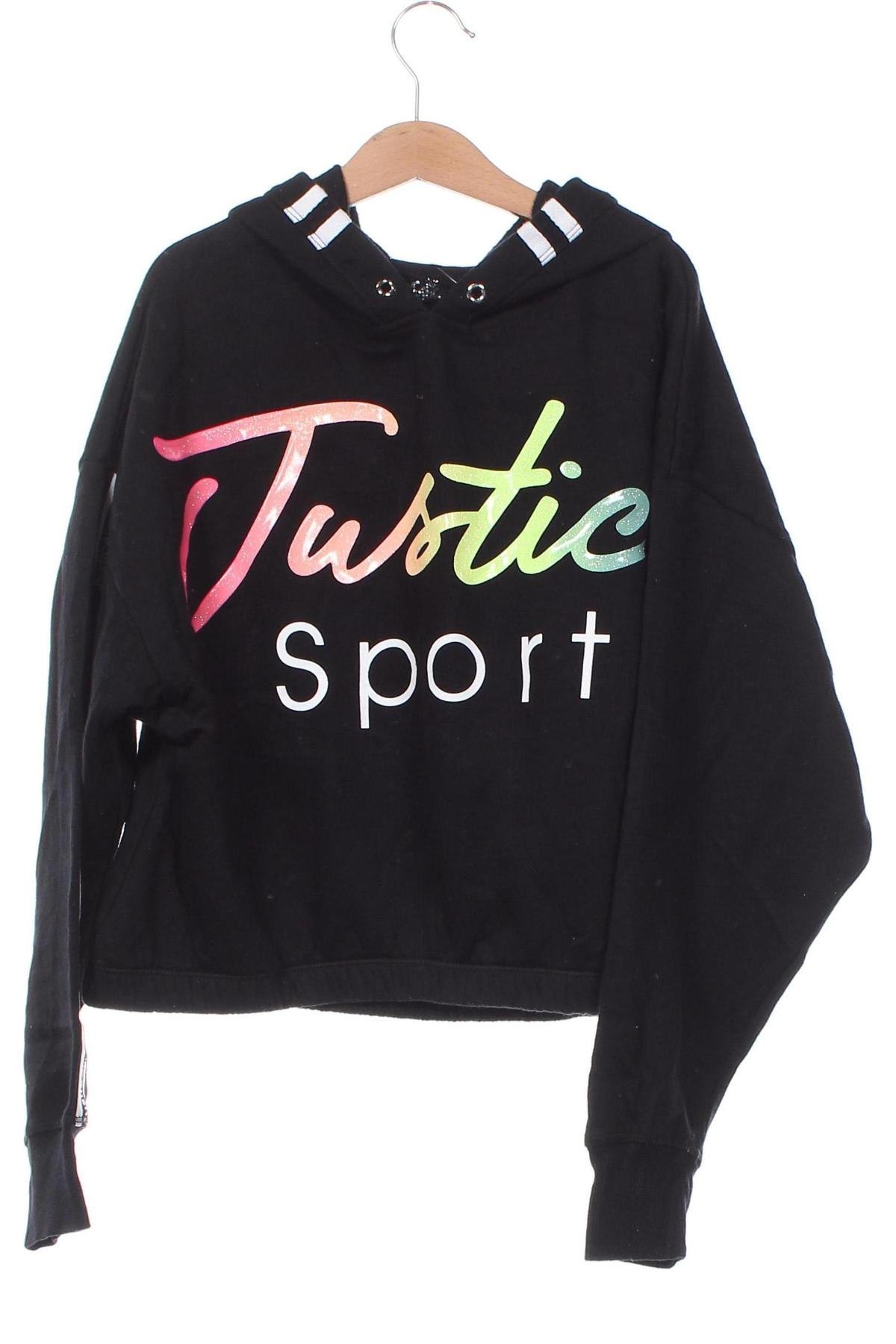 Kinder Sweatshirts Justice, Größe 12-13y/ 158-164 cm, Farbe Schwarz, Preis 7,49 €