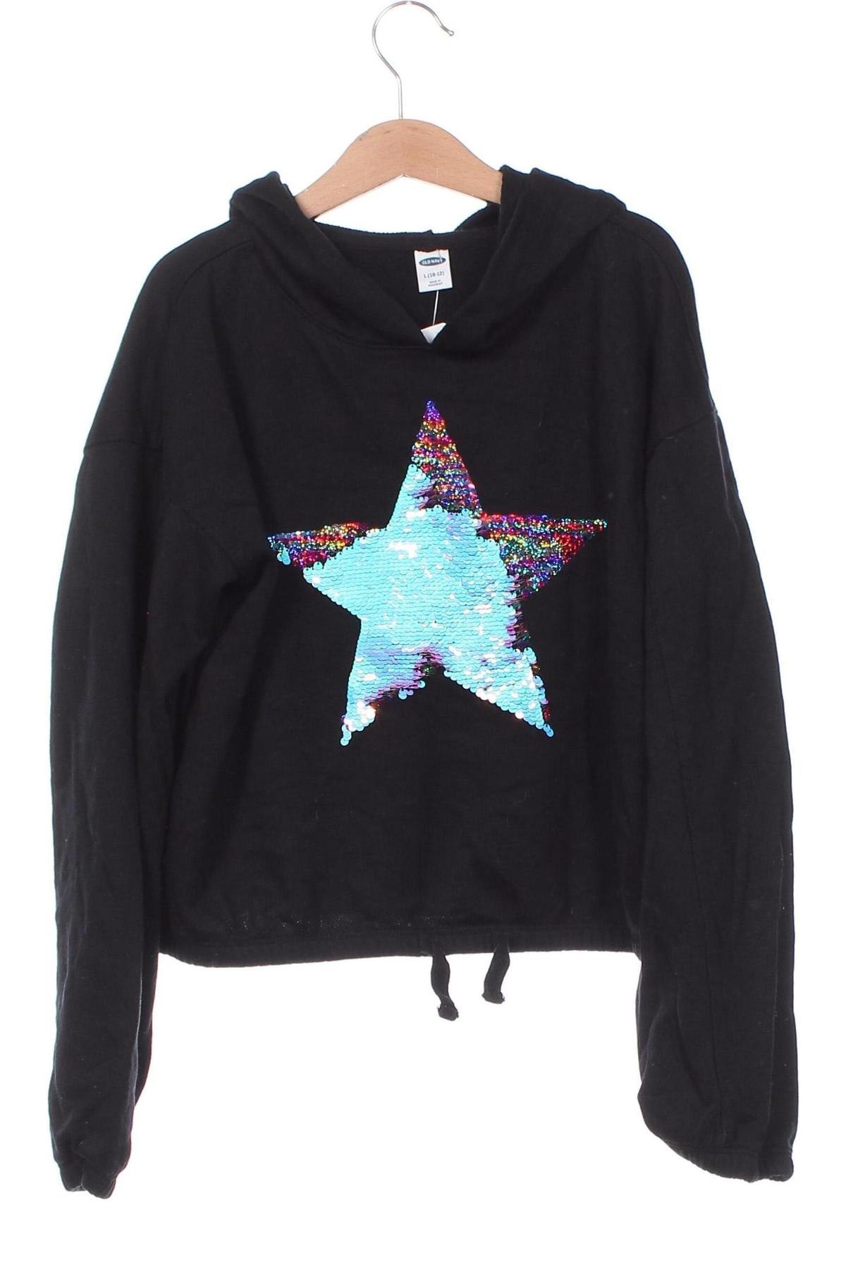 Kinder Sweatshirts Old Navy, Größe 11-12y/ 152-158 cm, Farbe Schwarz, Preis 16,49 €