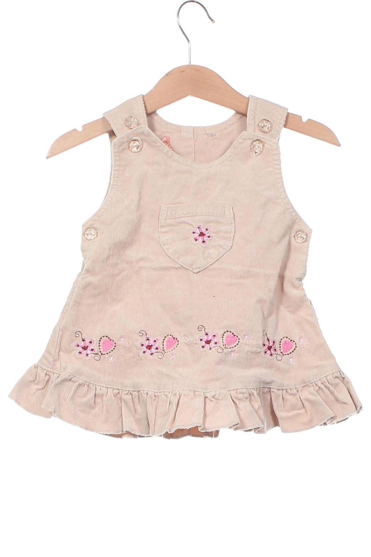 Kinder Latzkleid, Größe 9-12m/ 74-80 cm, Farbe Beige, Preis € 8,49