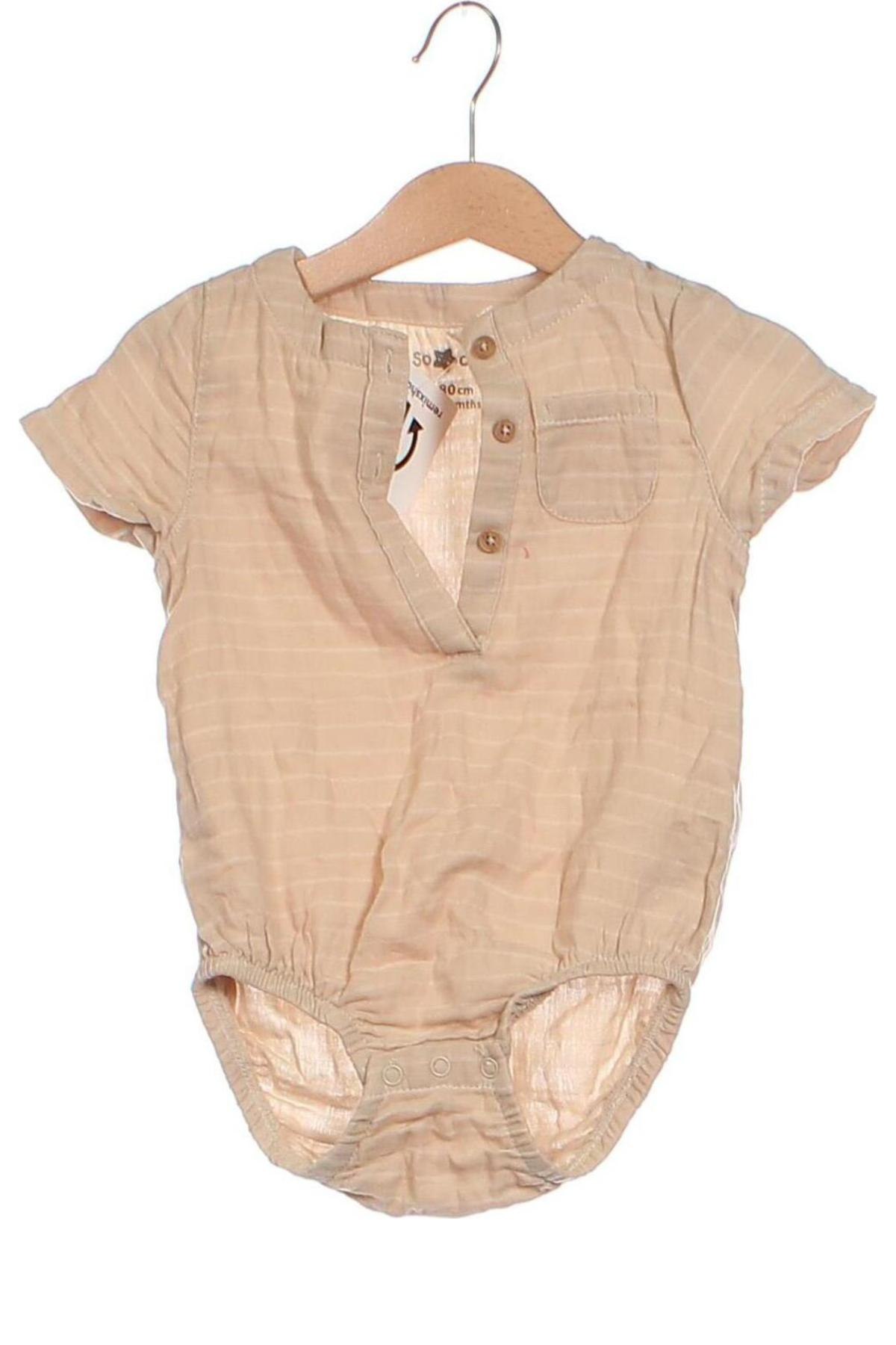 Kinder-Body, Größe 12-18m/ 80-86 cm, Farbe Beige, Preis 4,99 €