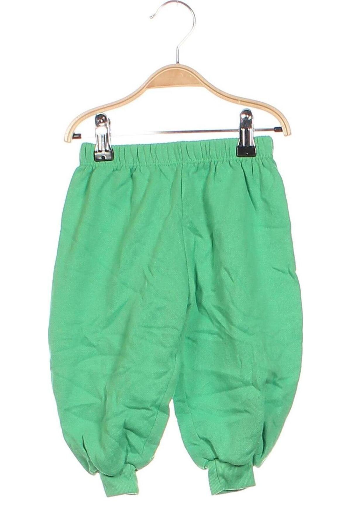 Pantaloni de trening, pentru copii, Mărime 9-12m/ 74-80 cm, Culoare Verde, Preț 34,99 Lei