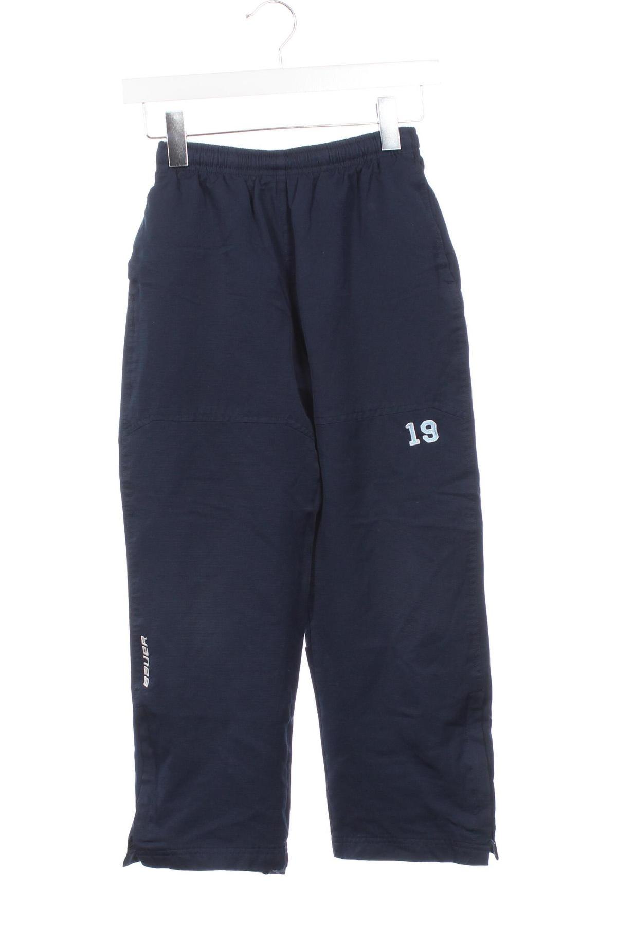 Kinder Sporthose Bauer, Größe 7-8y/ 128-134 cm, Farbe Blau, Preis 8,49 €