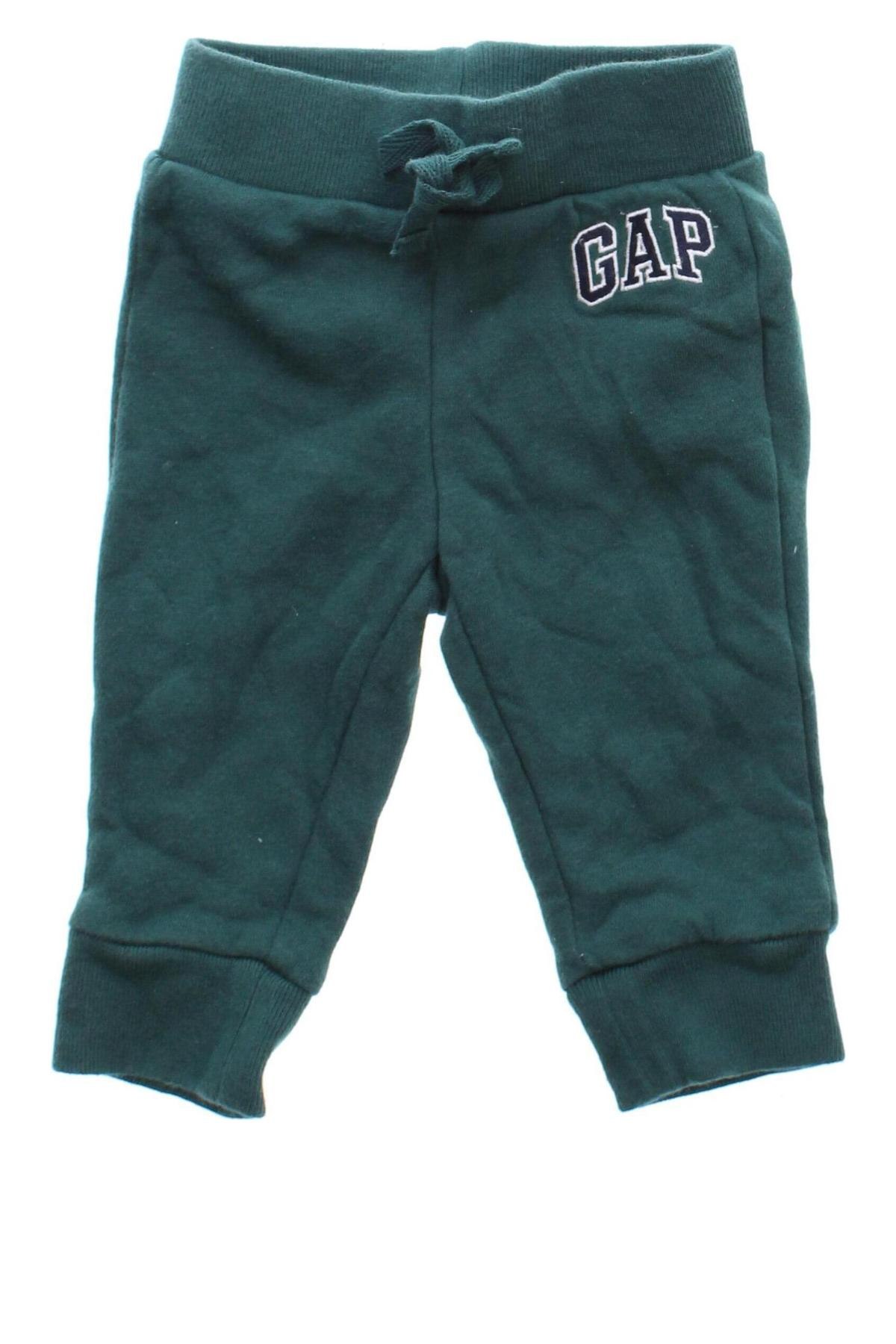 Pantaloni de trening, pentru copii Gap Baby, Mărime 3-6m/ 62-68 cm, Culoare Verde, Preț 31,99 Lei