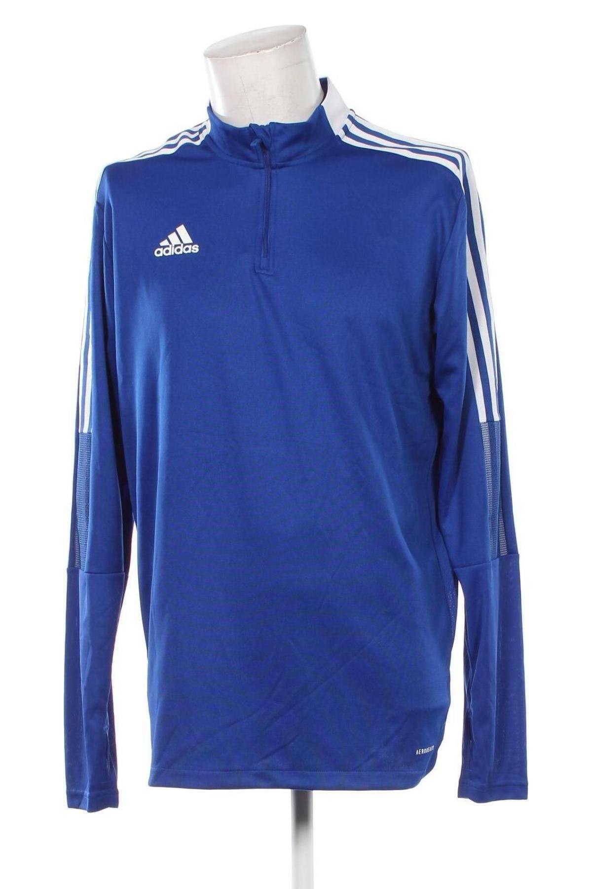 Bluză de bărbați Adidas, Mărime XL, Culoare Albastru, Preț 134,99 Lei