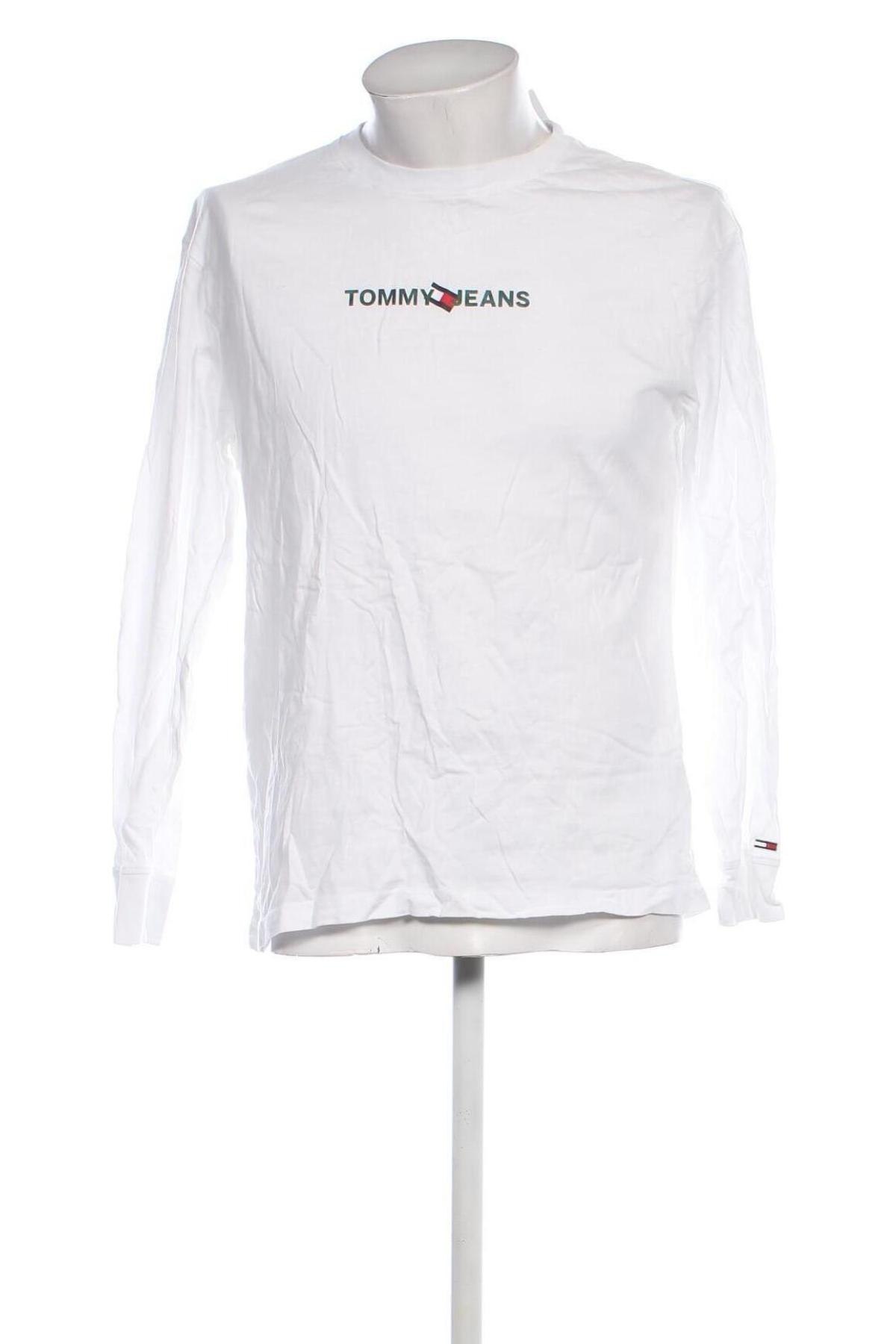 Bluză de bărbați Tommy Jeans, Mărime M, Culoare Alb, Preț 203,67 Lei