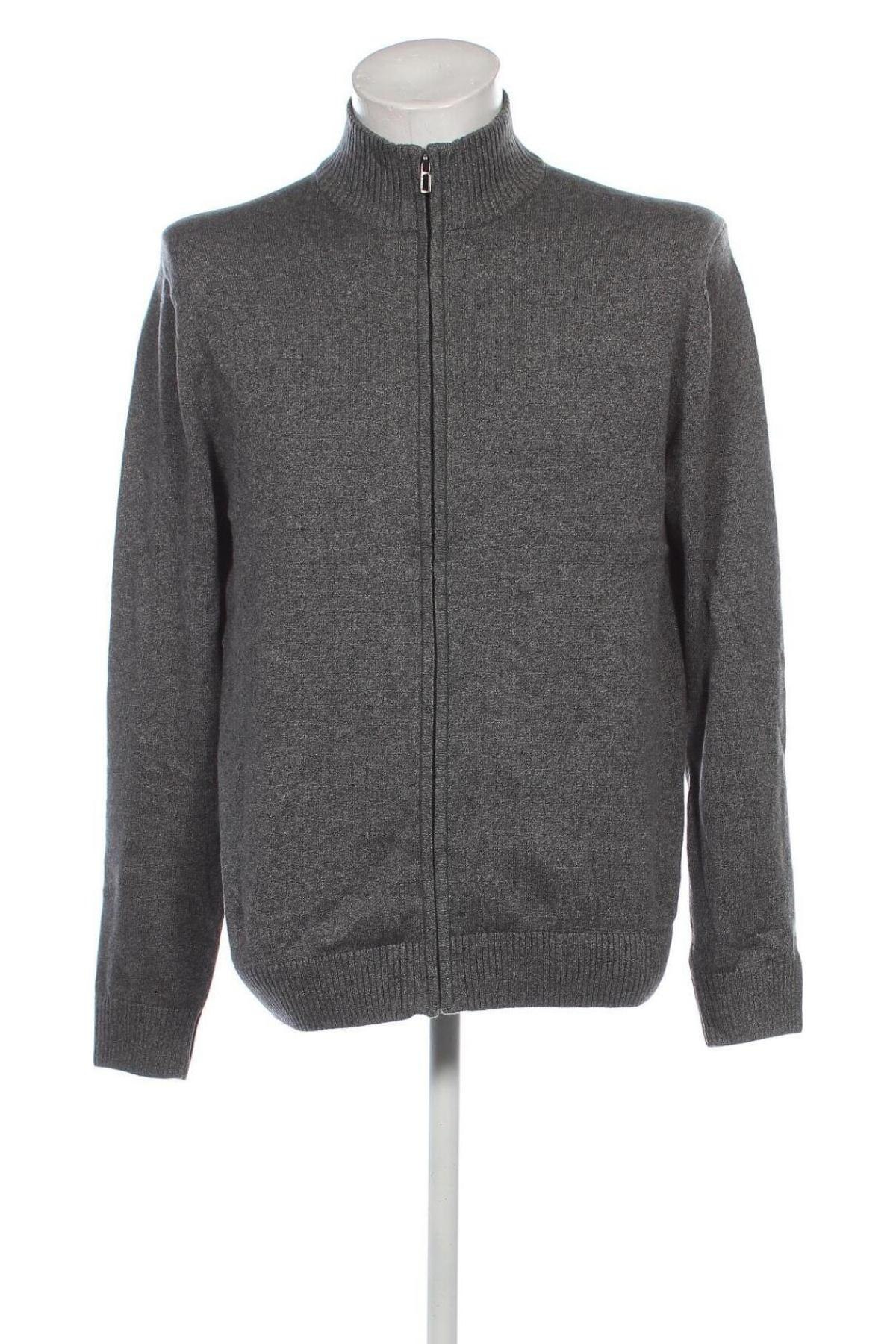 Herren Strickjacke, Größe XL, Farbe Grau, Preis 13,99 €