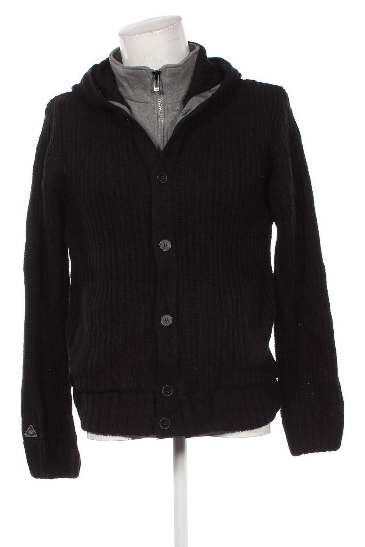 Herren Strickjacke, Größe L, Farbe Schwarz, Preis € 27,49