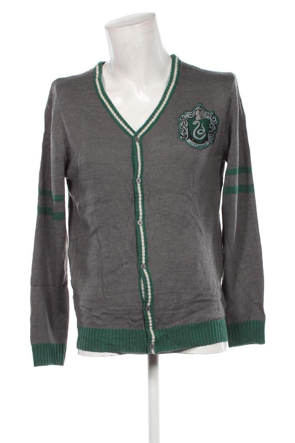 Herren Strickjacke Harry Potter, Größe L, Farbe Grau, Preis 13,99 €