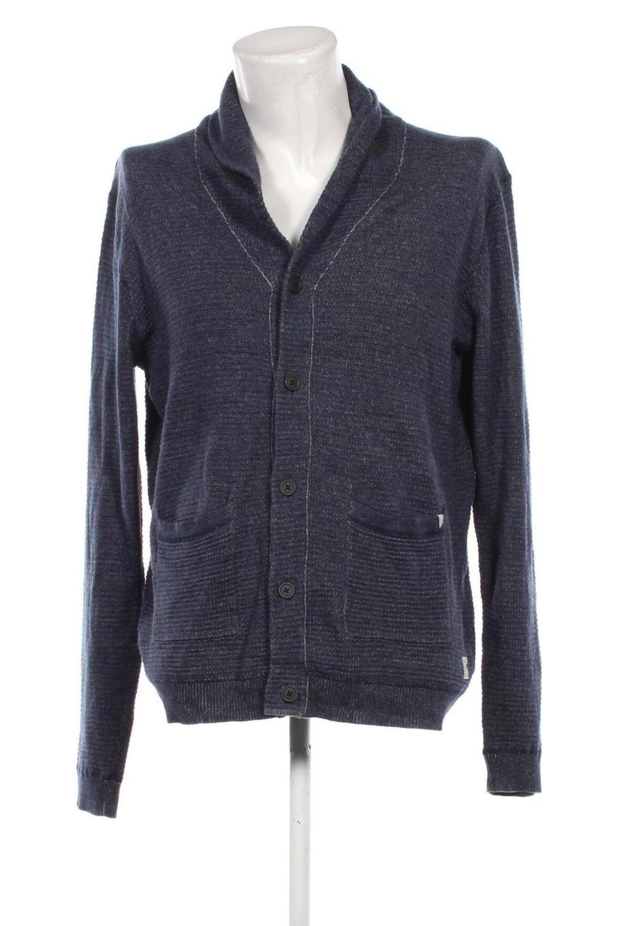 Herren Strickjacke Jack & Jones, Größe XL, Farbe Blau, Preis 17,99 €