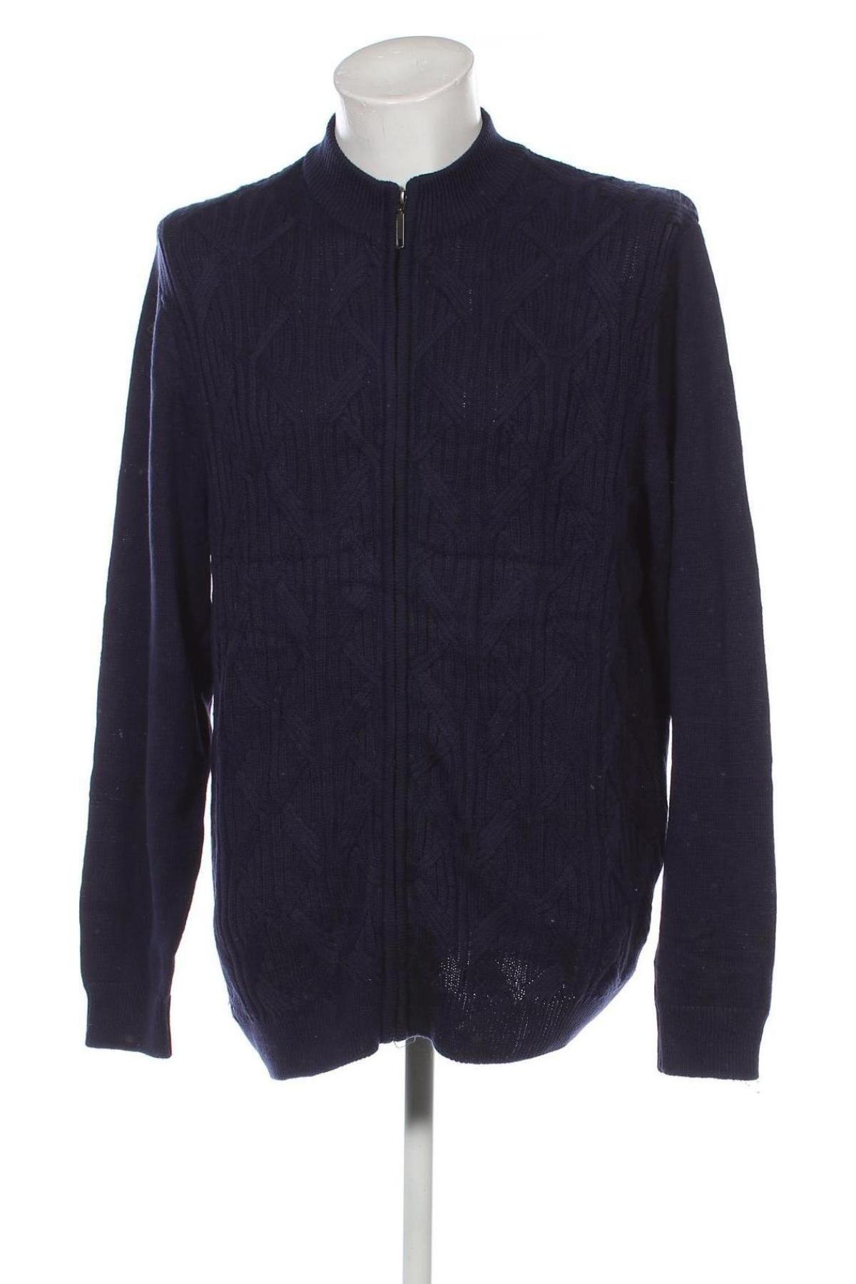 Herren Strickjacke Roger Kent, Größe XXL, Farbe Blau, Preis 21,49 €