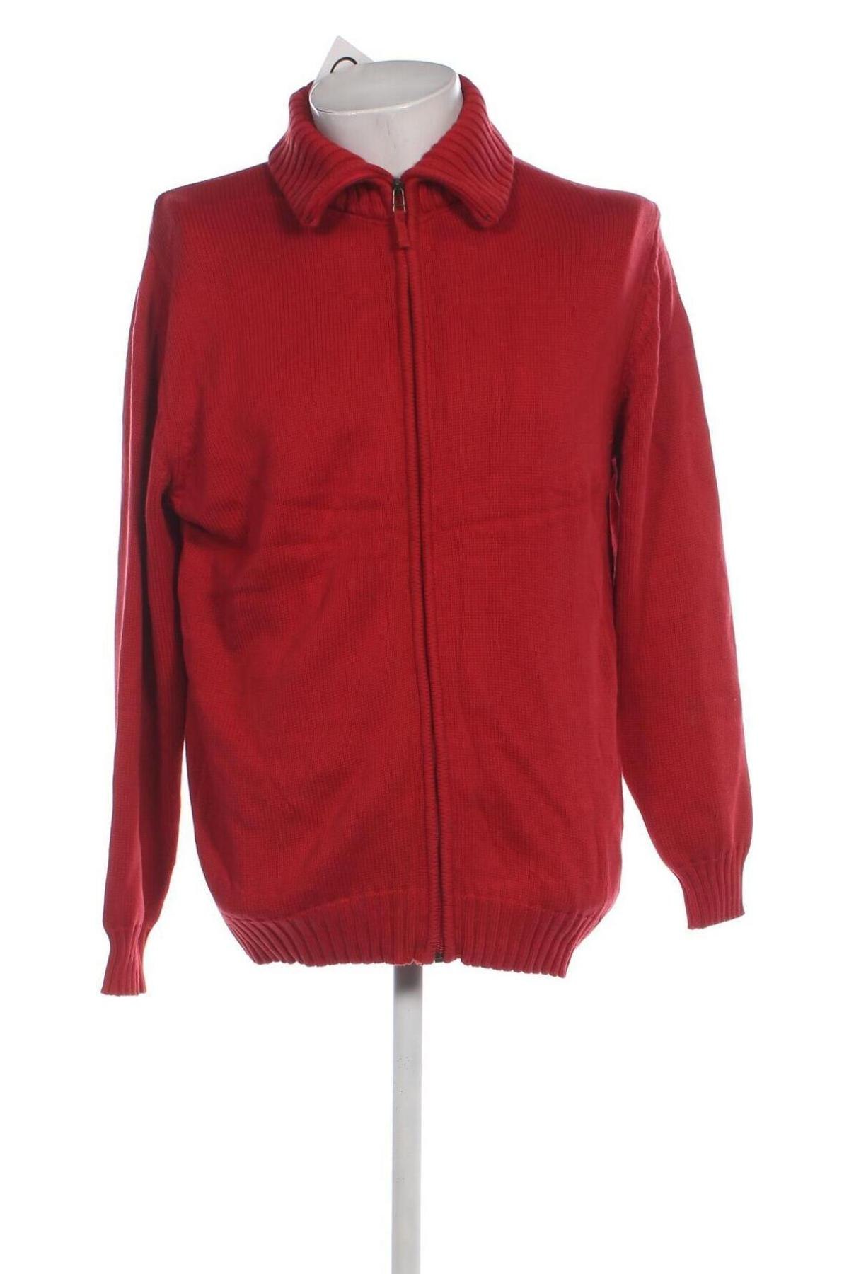 Herren Strickjacke Zara Man, Größe XL, Farbe Rot, Preis 22,49 €