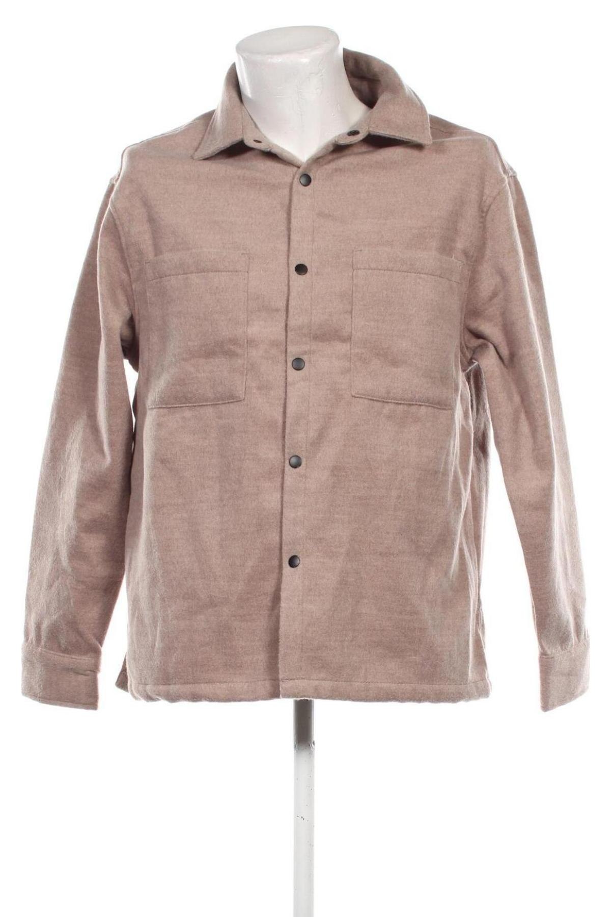 Herrenhemd Jean Pascale, Größe S, Farbe Beige, Preis € 10,49