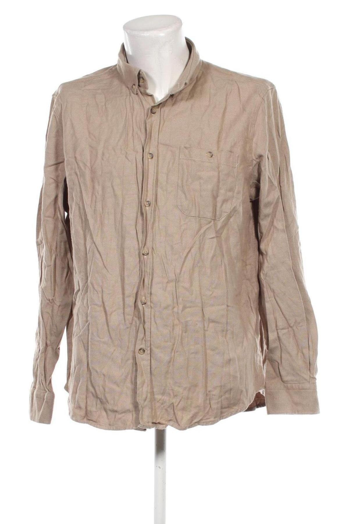 Herrenhemd LC Waikiki, Größe XXL, Farbe Beige, Preis 10,49 €