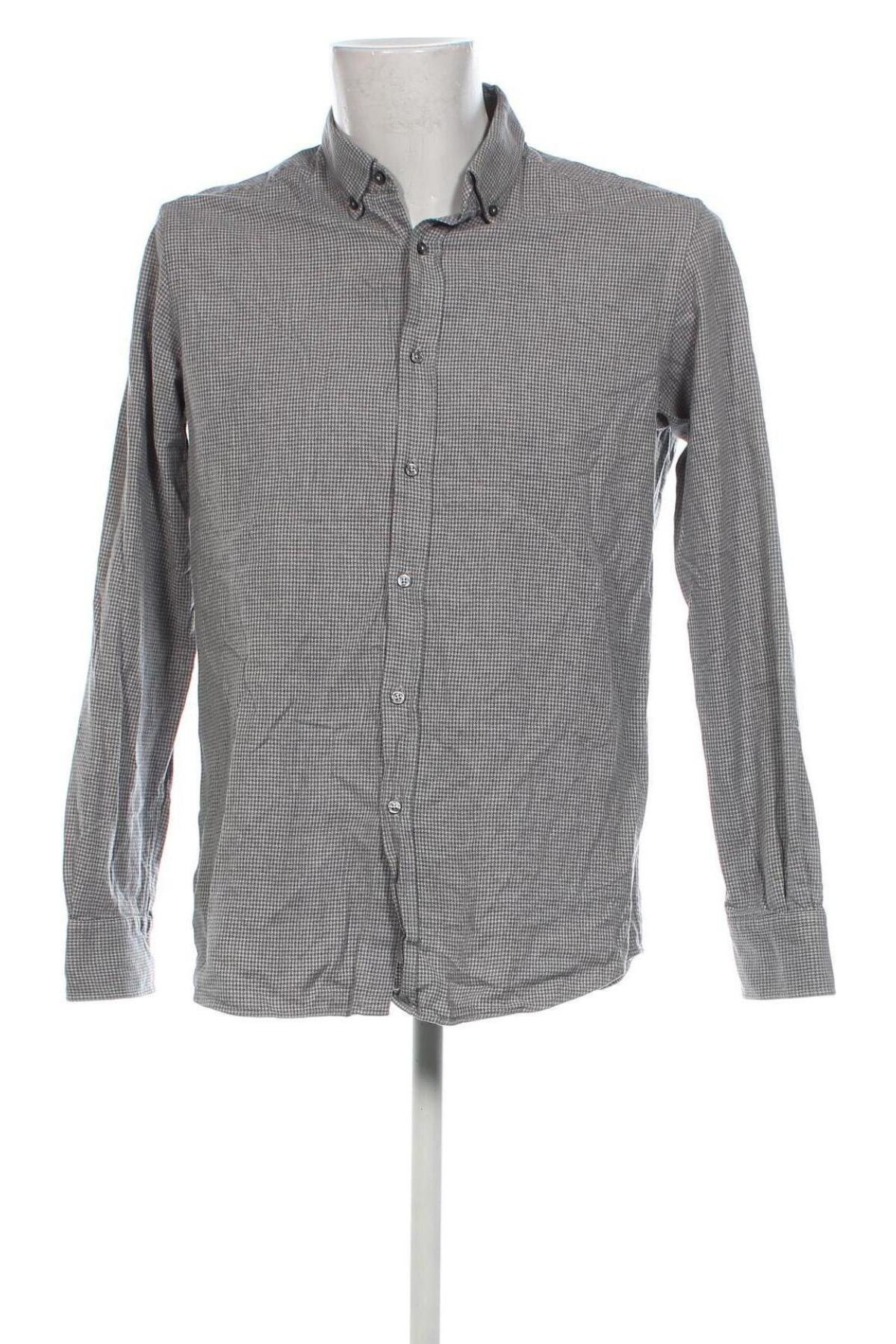 Herrenhemd Massimo Dutti, Größe L, Farbe Grau, Preis 36,99 €