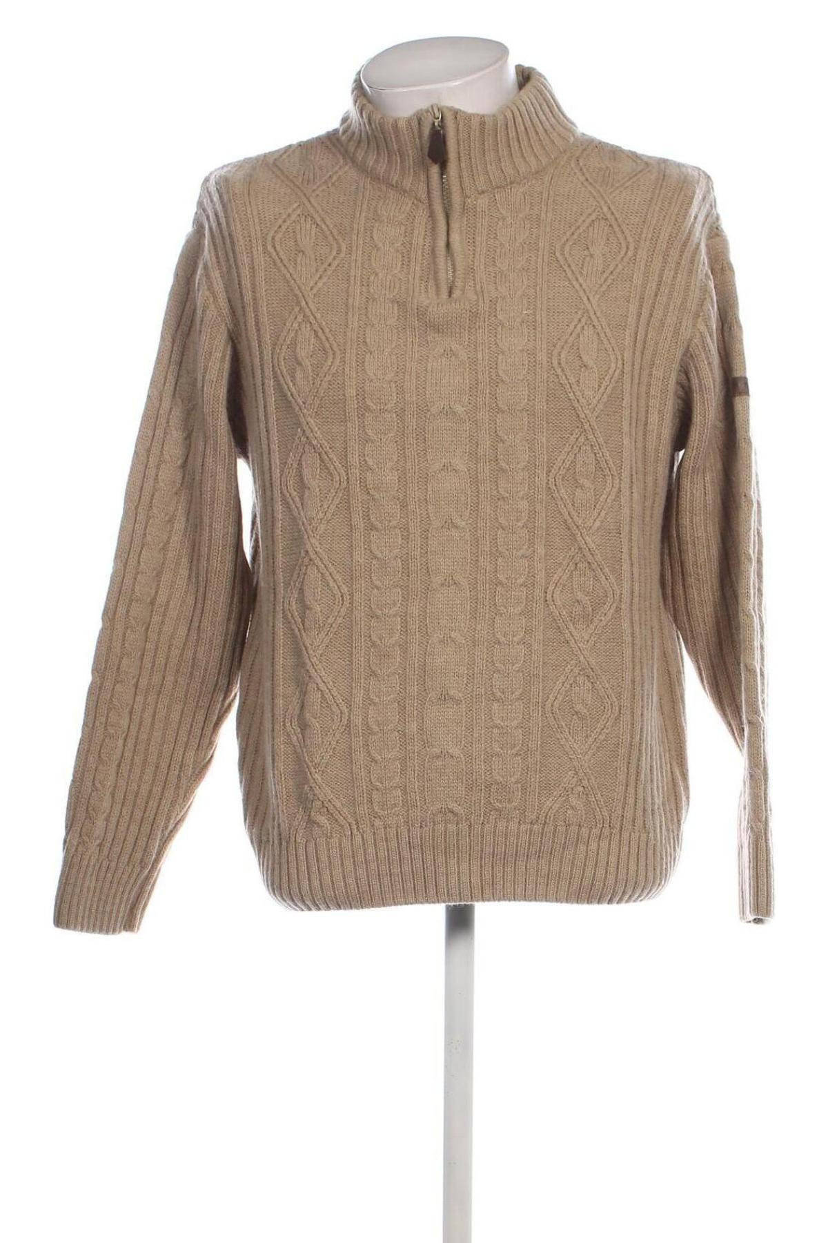 Męski sweter Atlas For Men, Rozmiar XXL, Kolor Beżowy, Cena 56,99 zł