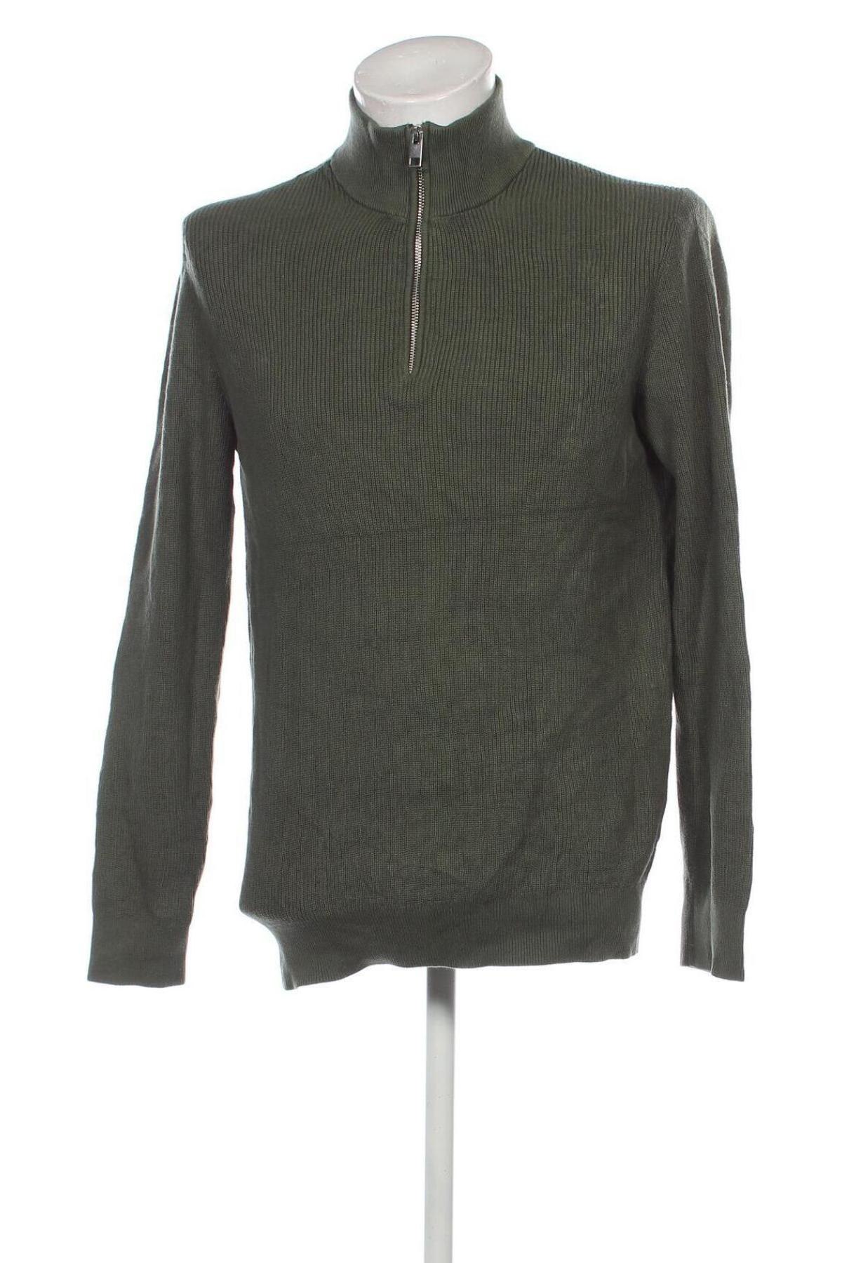 Pulover de bărbați H&M, Mărime L, Culoare Verde, Preț 66,99 Lei