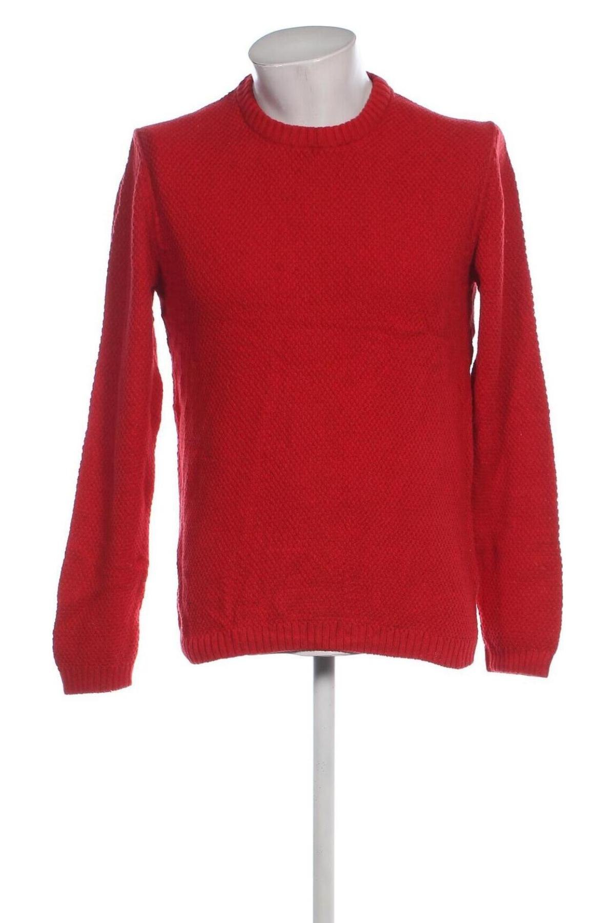 Męski sweter H&M L.O.G.G., Rozmiar L, Kolor Czerwony, Cena 63,99 zł