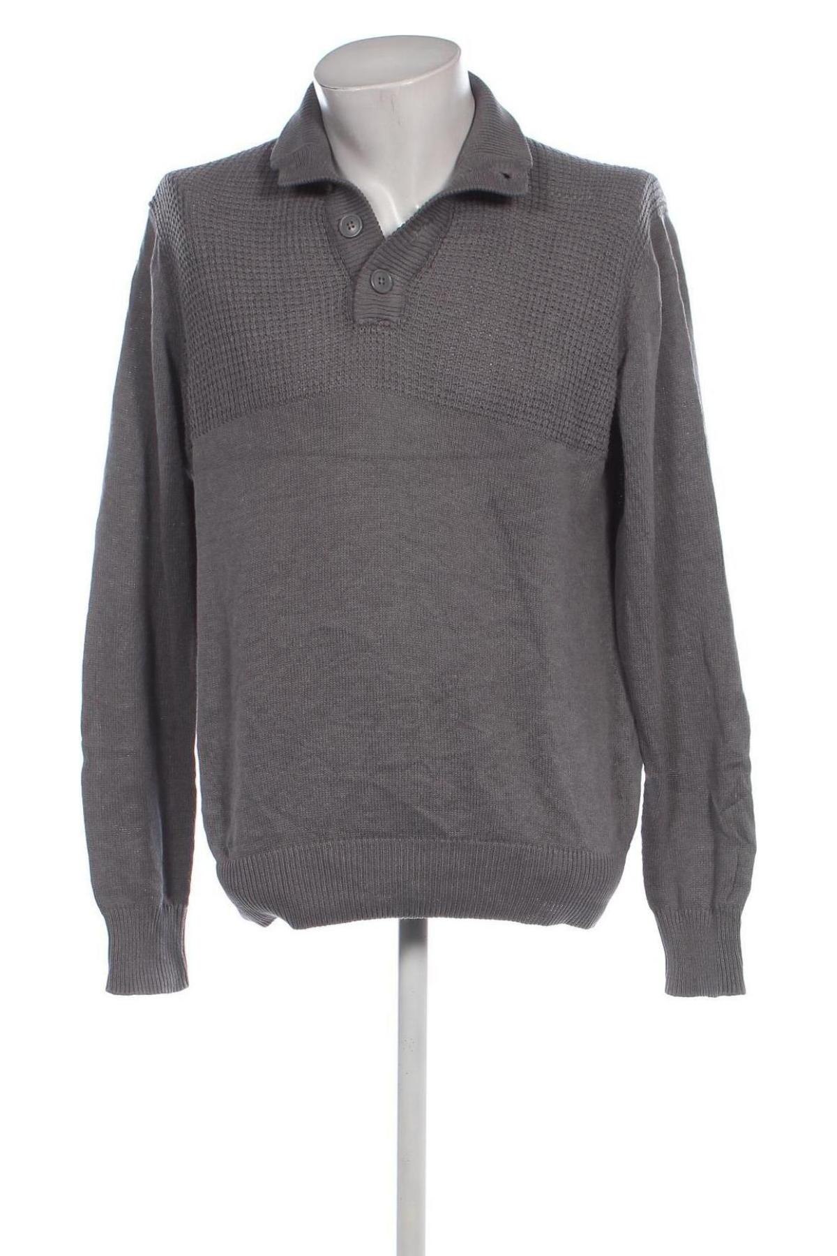 Herrenpullover Identic, Größe L, Farbe Grau, Preis 12,99 €