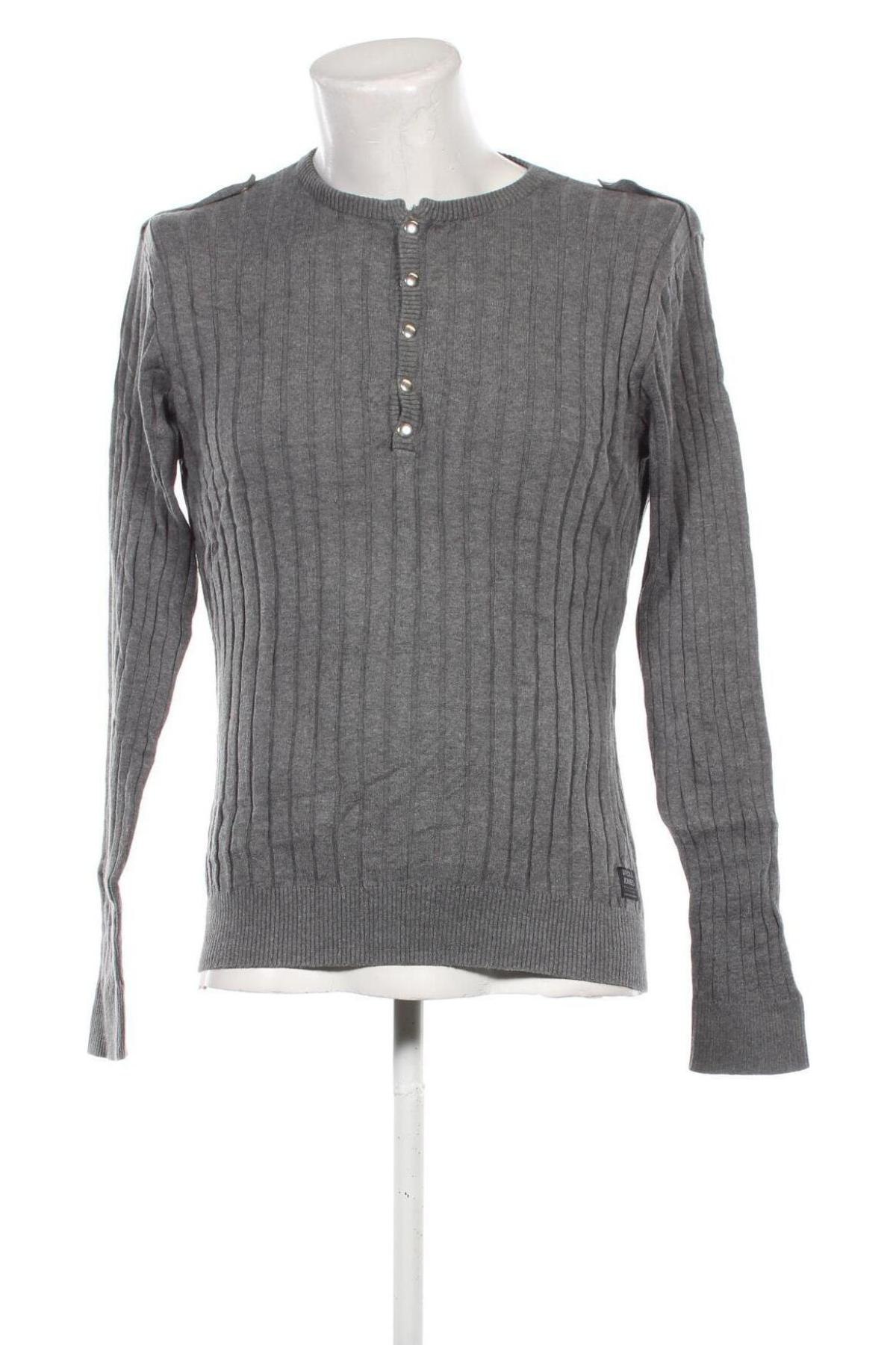 Herrenpullover Jack & Jones, Größe L, Farbe Grau, Preis 28,99 €