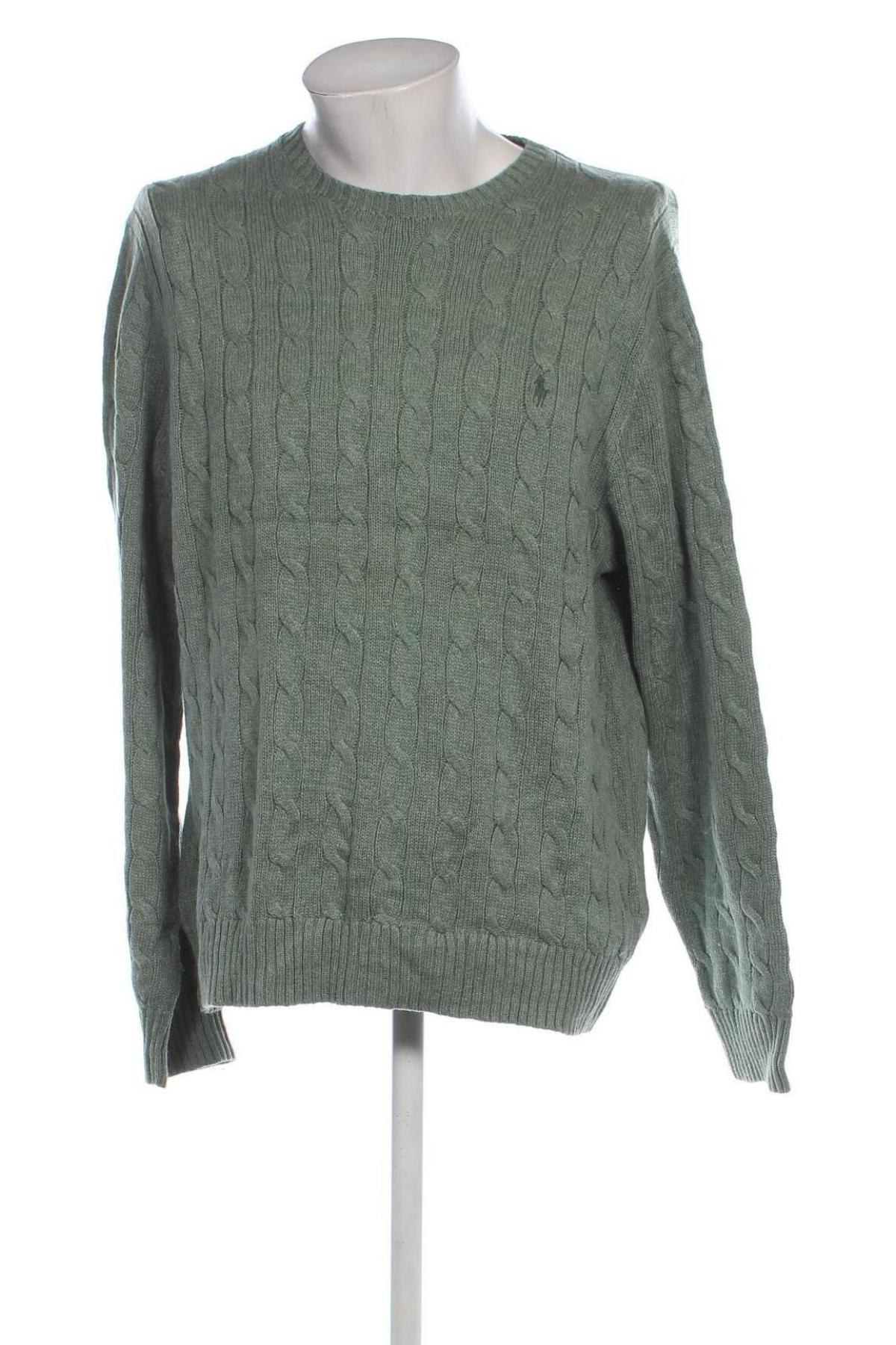 Męski sweter Polo By Ralph Lauren, Rozmiar XL, Kolor Zielony, Cena 438,99 zł