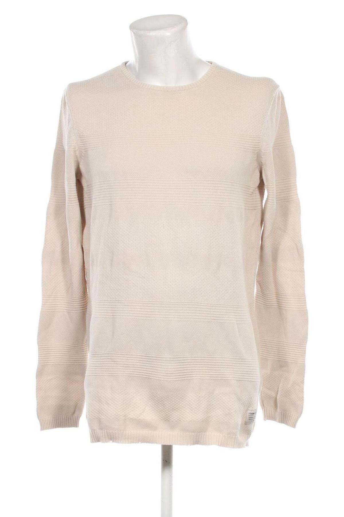 Herrenpullover Tom Tailor, Größe L, Farbe Beige, Preis € 17,49