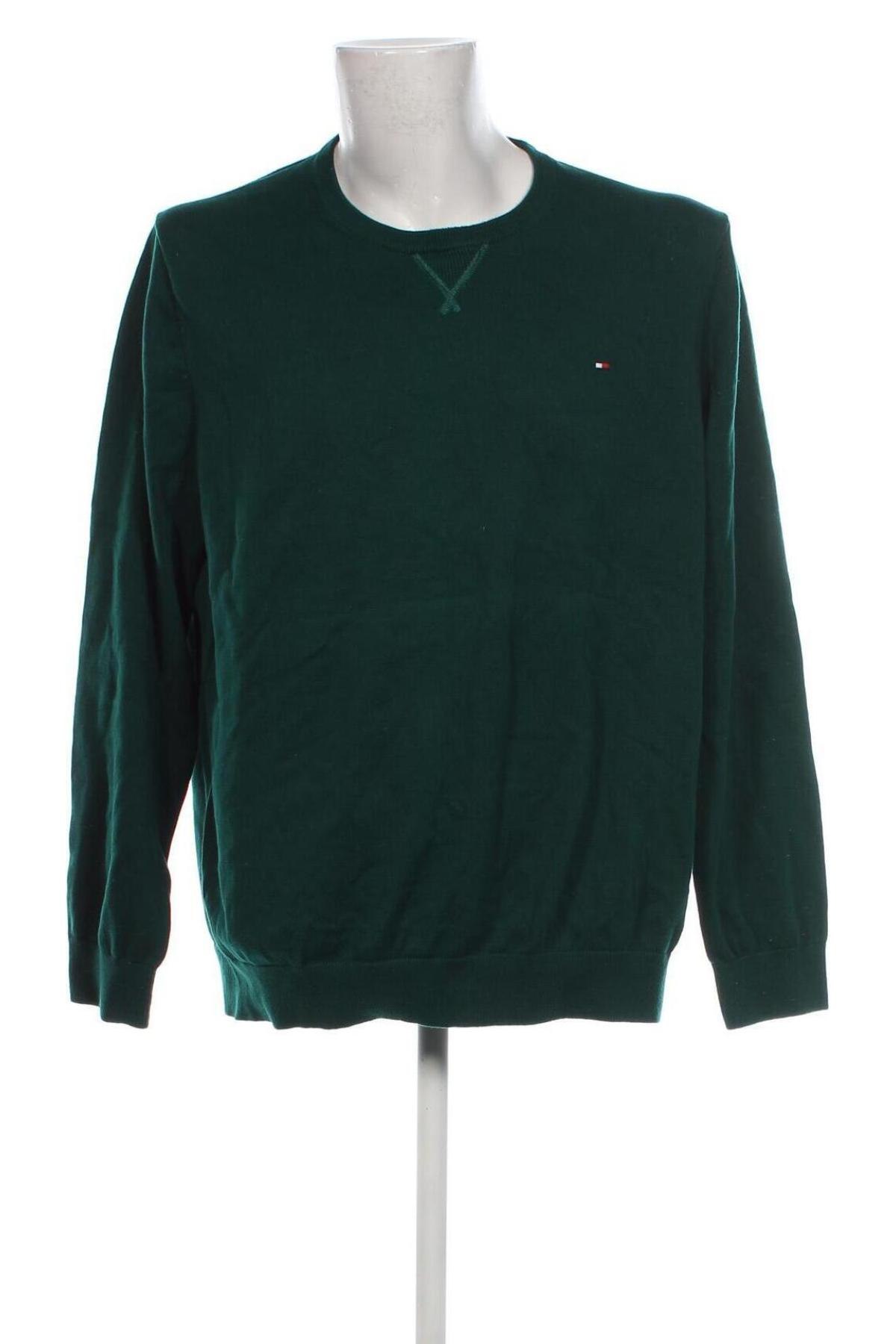 Pulover de bărbați Tommy Hilfiger, Mărime XXL, Culoare Verde, Preț 161,99 Lei