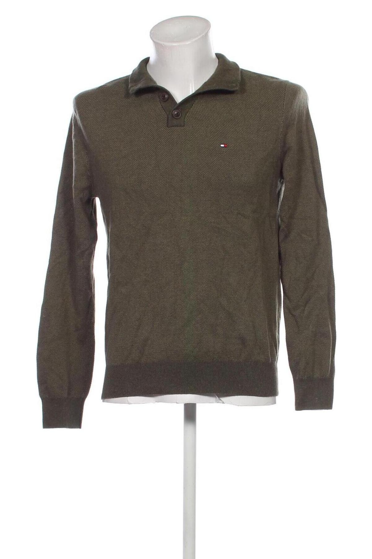 Herrenpullover Tommy Hilfiger, Größe M, Farbe Grün, Preis 38,99 €