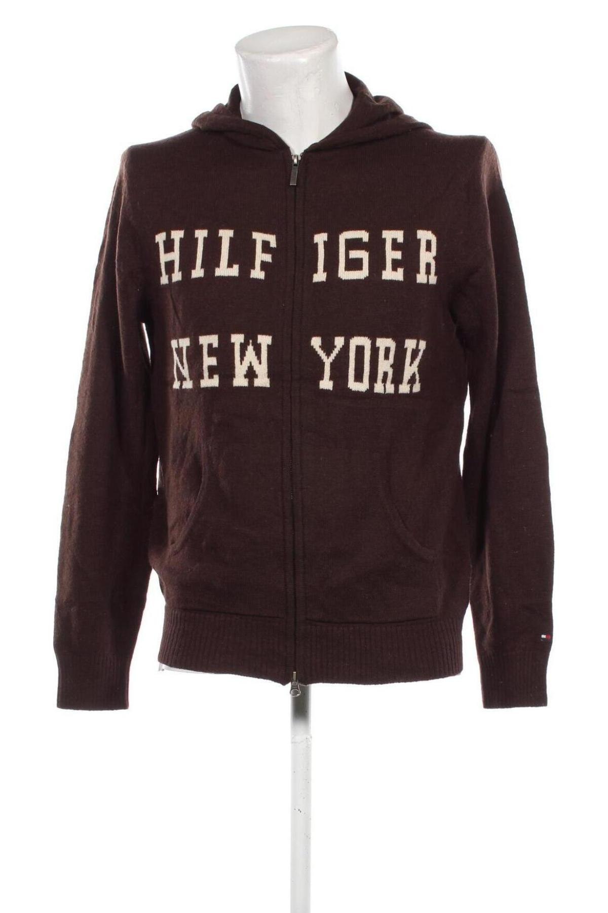 Herrenpullover Tommy Hilfiger, Größe M, Farbe Braun, Preis 37,49 €