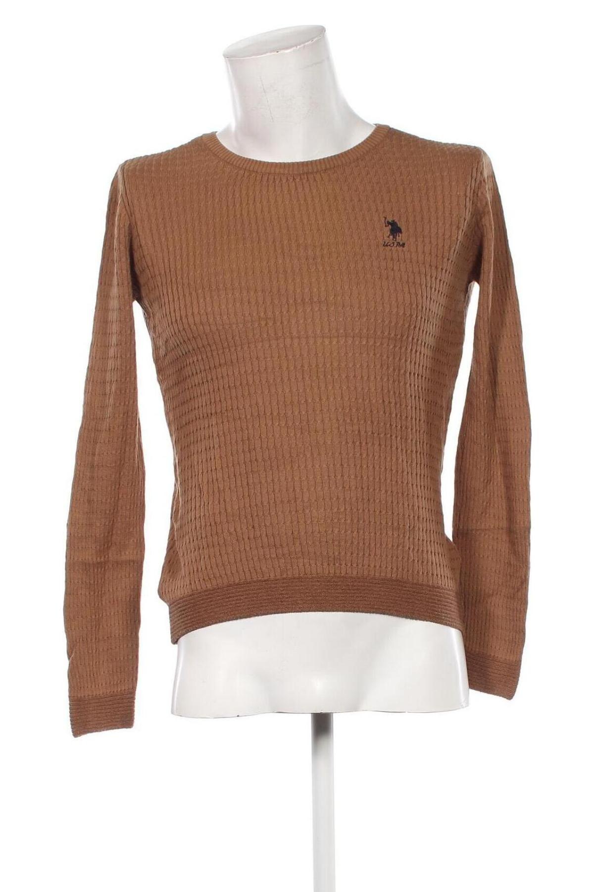 Herrenpullover U.S. Polo Assn., Größe M, Farbe Braun, Preis 26,49 €