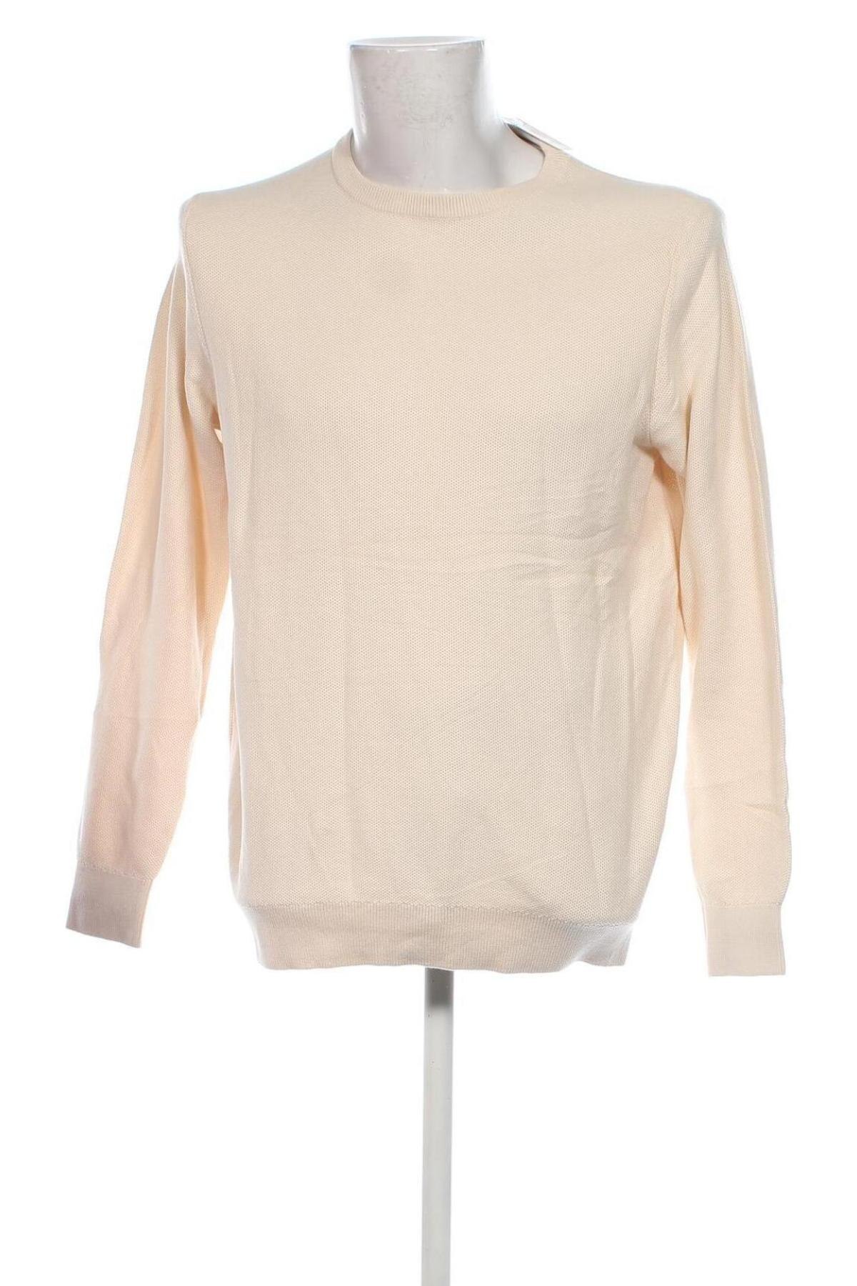 Herrenpullover Walbusch, Größe L, Farbe Beige, Preis 43,49 €