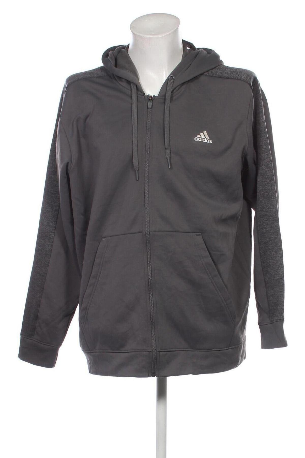 Ανδρικό φούτερ Adidas, Μέγεθος XXL, Χρώμα Γκρί, Τιμή 34,49 €