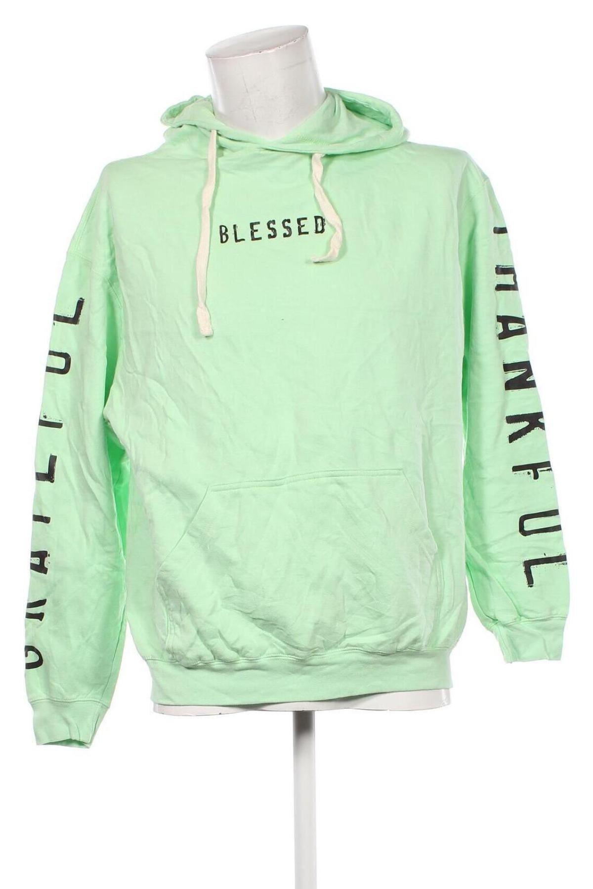 Męska bluza Blessed, Rozmiar L, Kolor Zielony, Cena 46,99 zł