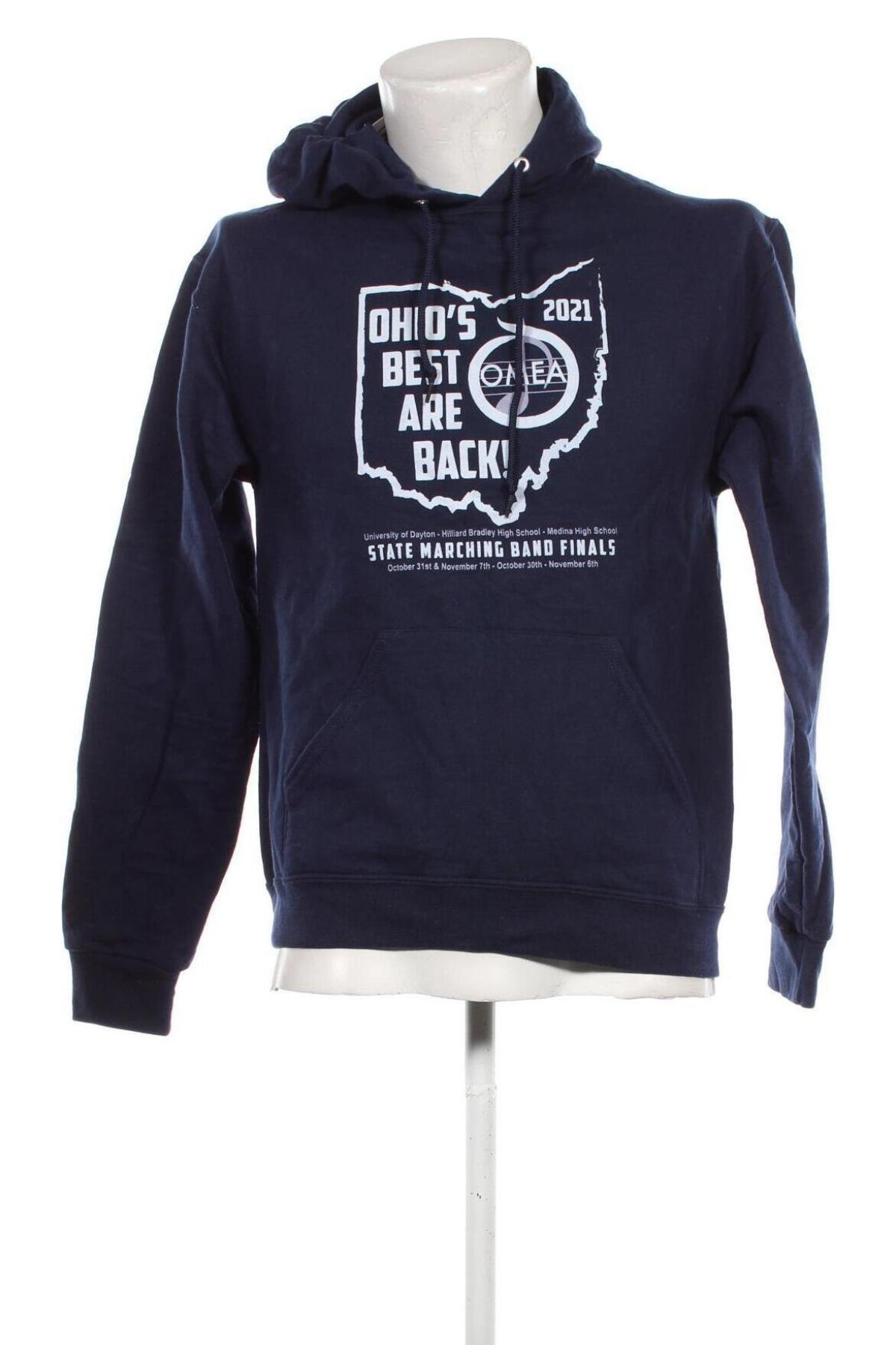 Herren Sweatshirt Jerzees, Größe M, Farbe Blau, Preis € 13,99